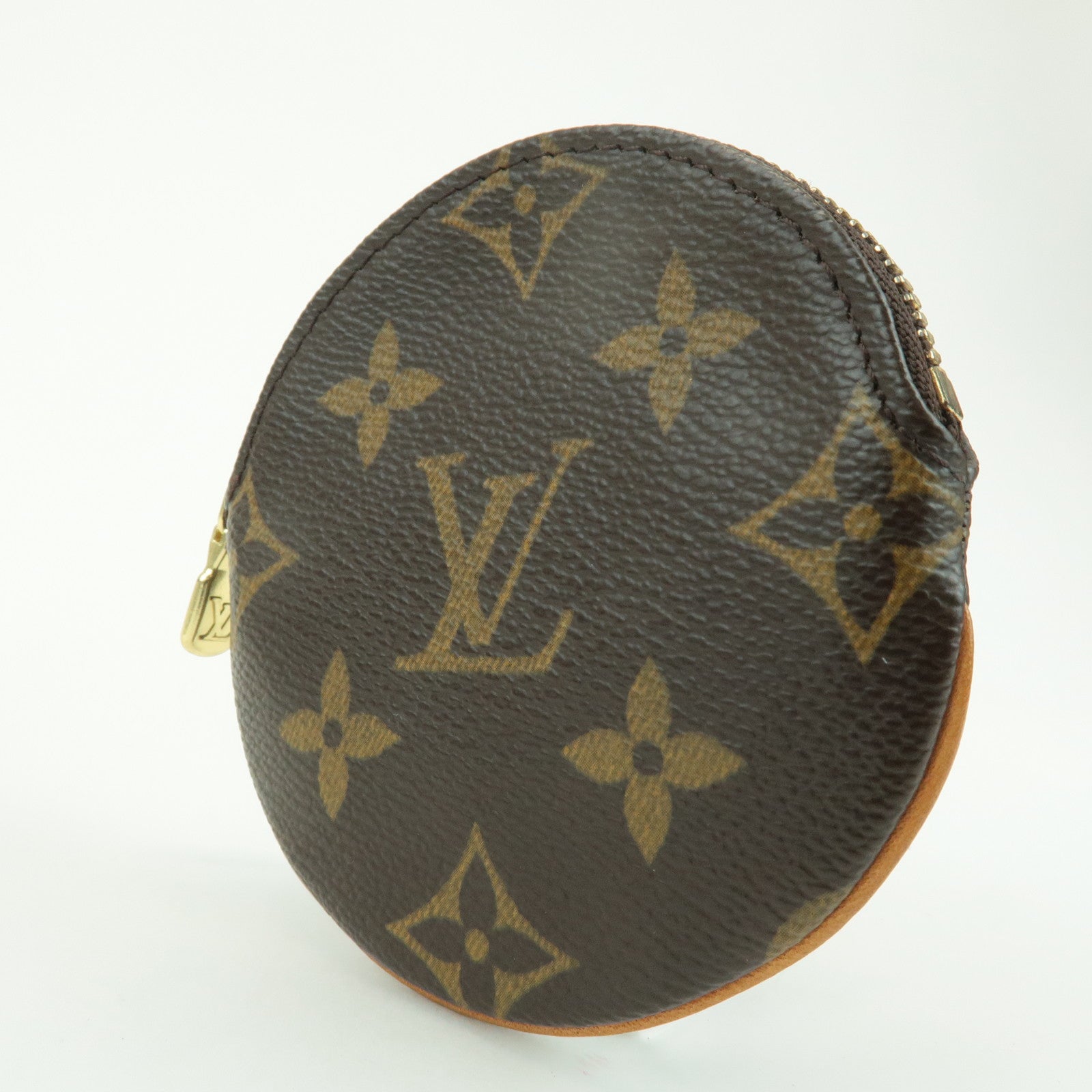 Louis Vuitton Monogram Porte Monnaie Rond Coin Case M61926 Used