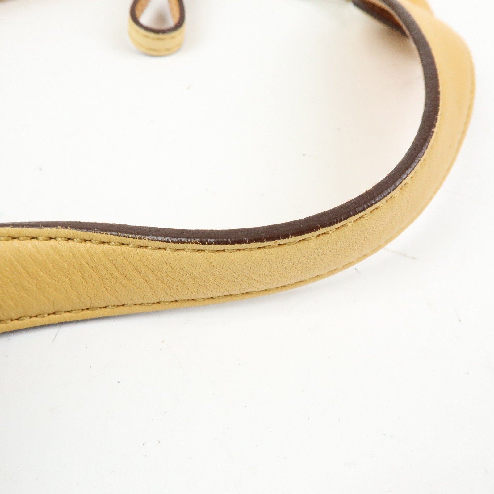 COACH Ergo Set of 2 Leather Shoulder Hand Bag Brown Beige Yellow