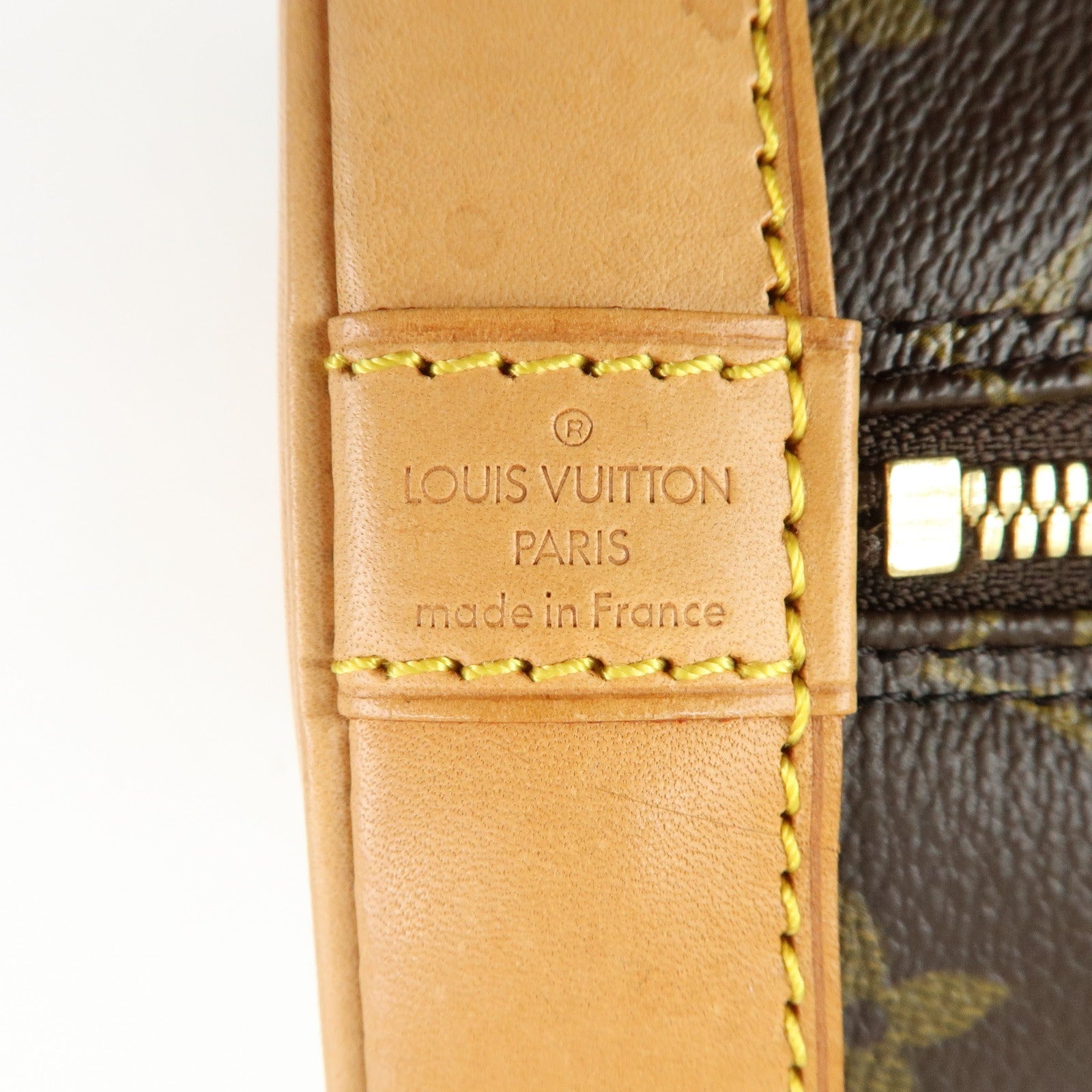 Louis Vuitton Monogram Alma Hand Bag Brown M51130