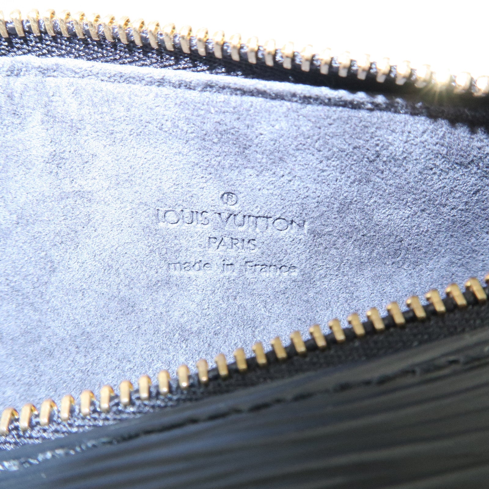 Louis Vuitton Monogram Epi Set of 2 Papillon Pouch Noir Toledo Blue Used