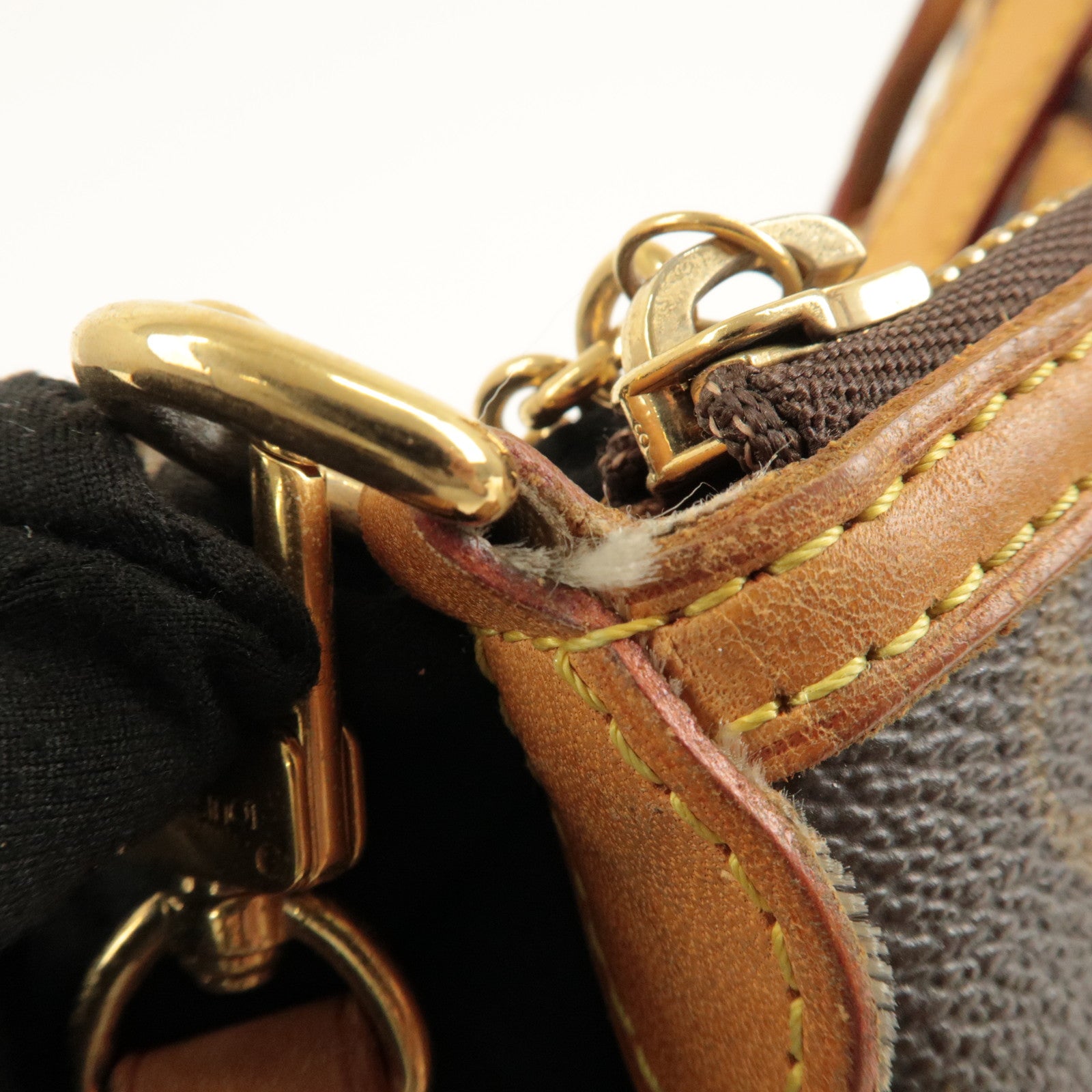 Louis Vuitton Monogram Palermo PM 2Way Hand Bag Brown M40145