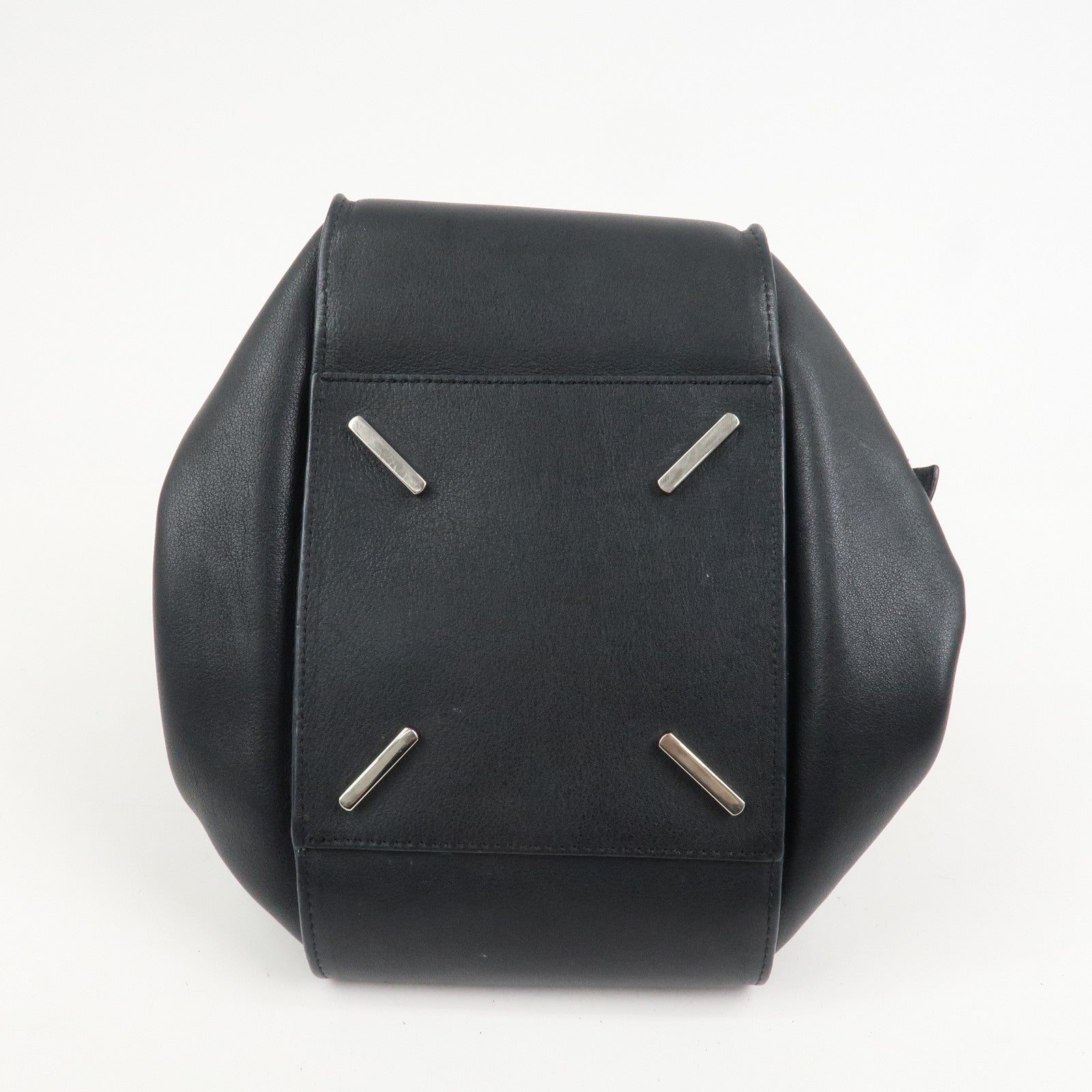 LOEWE Anagram Leather Hammock Small Shoulder Bag Black