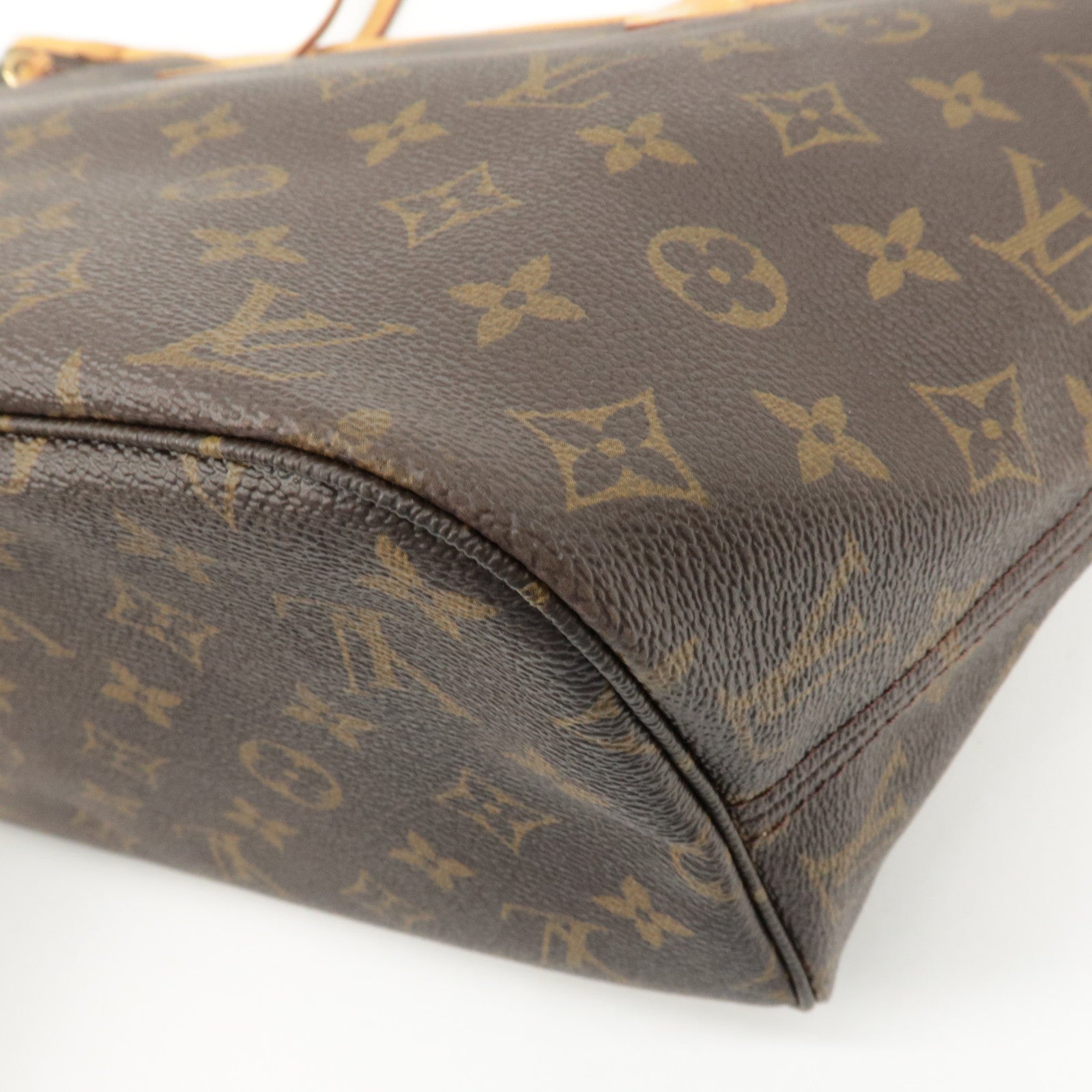 Louis Vuitton Monogram Neverfull MM Tote Bag Brown M40156 Used