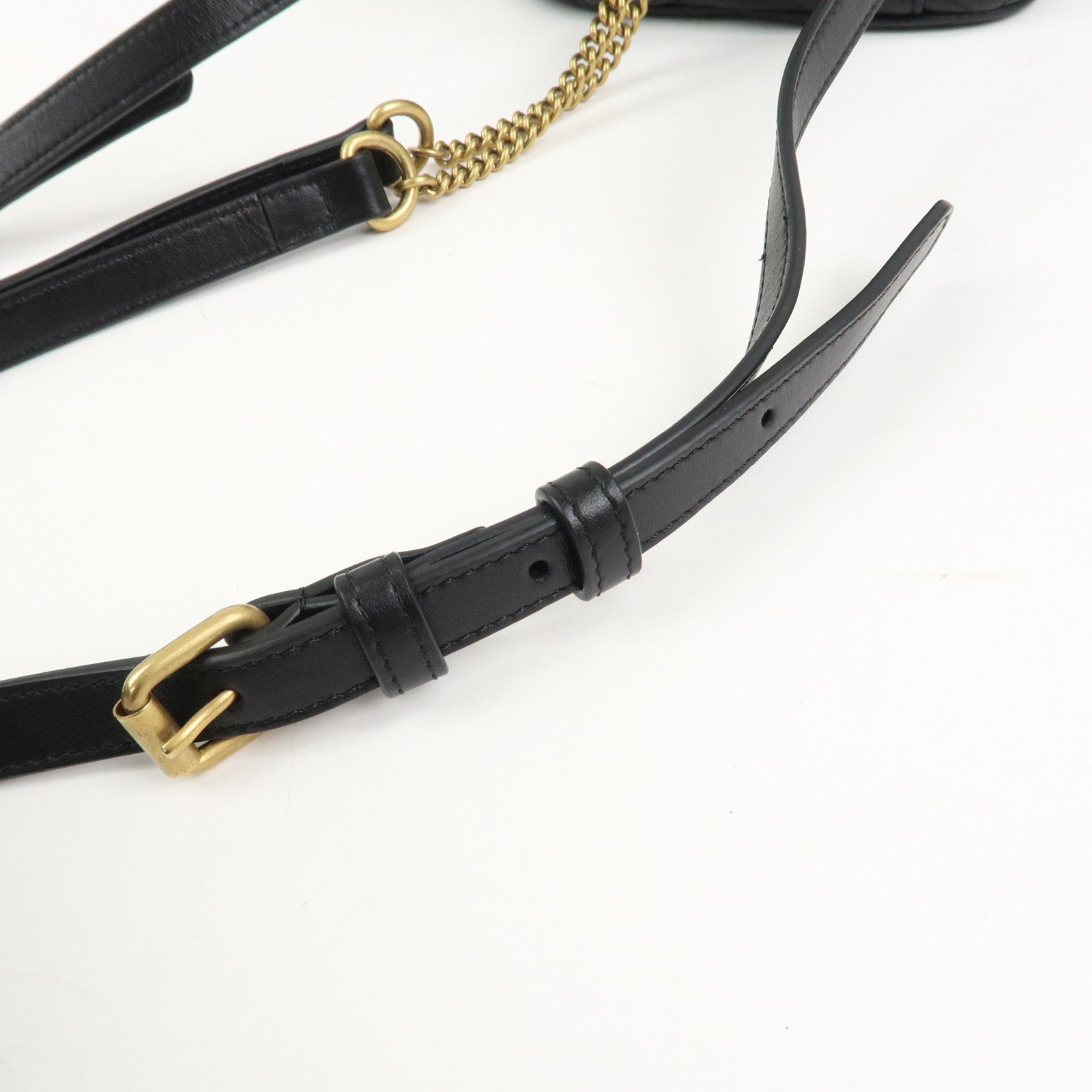 GUCCI GG Marmont Leather Mini Backpack Rucksack Black 598594