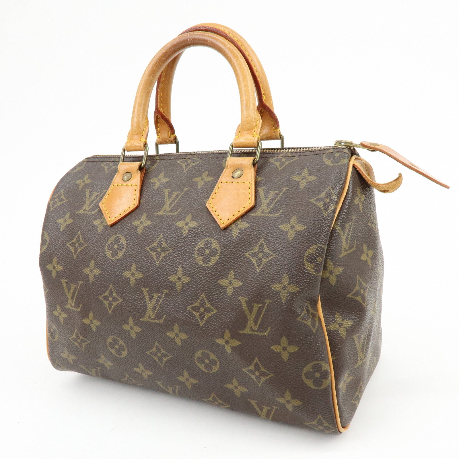 Louis Vuitton Monogram Speedy 25 Boston Bag Hand Bag Brown M41528