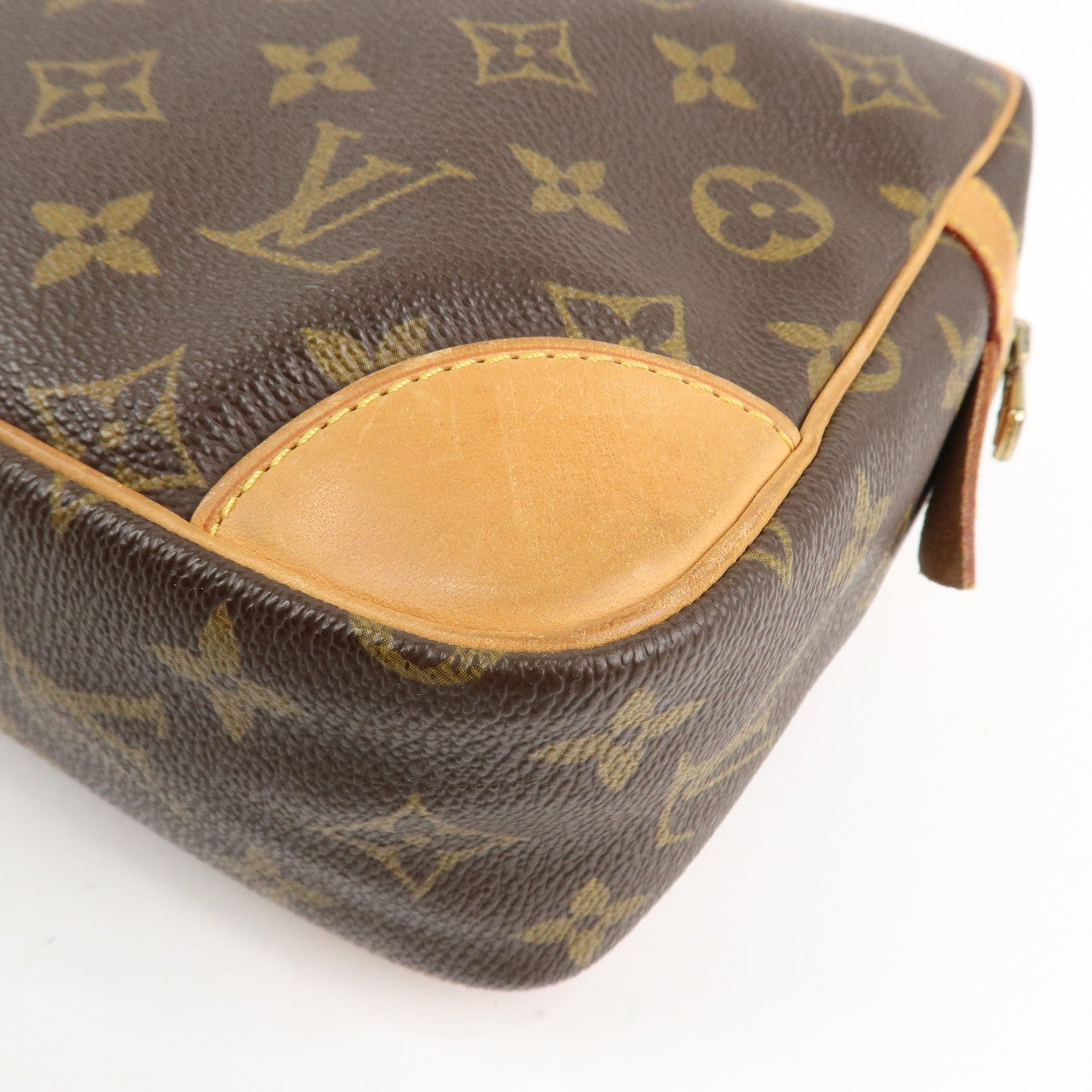 Louis Vuitton Monogram Compiegne 28 Pouch Clutch Bag Brown M51845