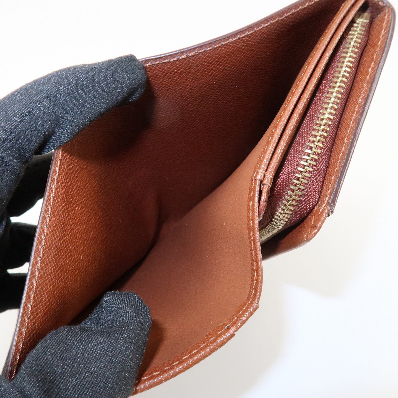 Louis Vuitton Monogram Porte Monnaie Billets Tresor Wallet M61730 Used