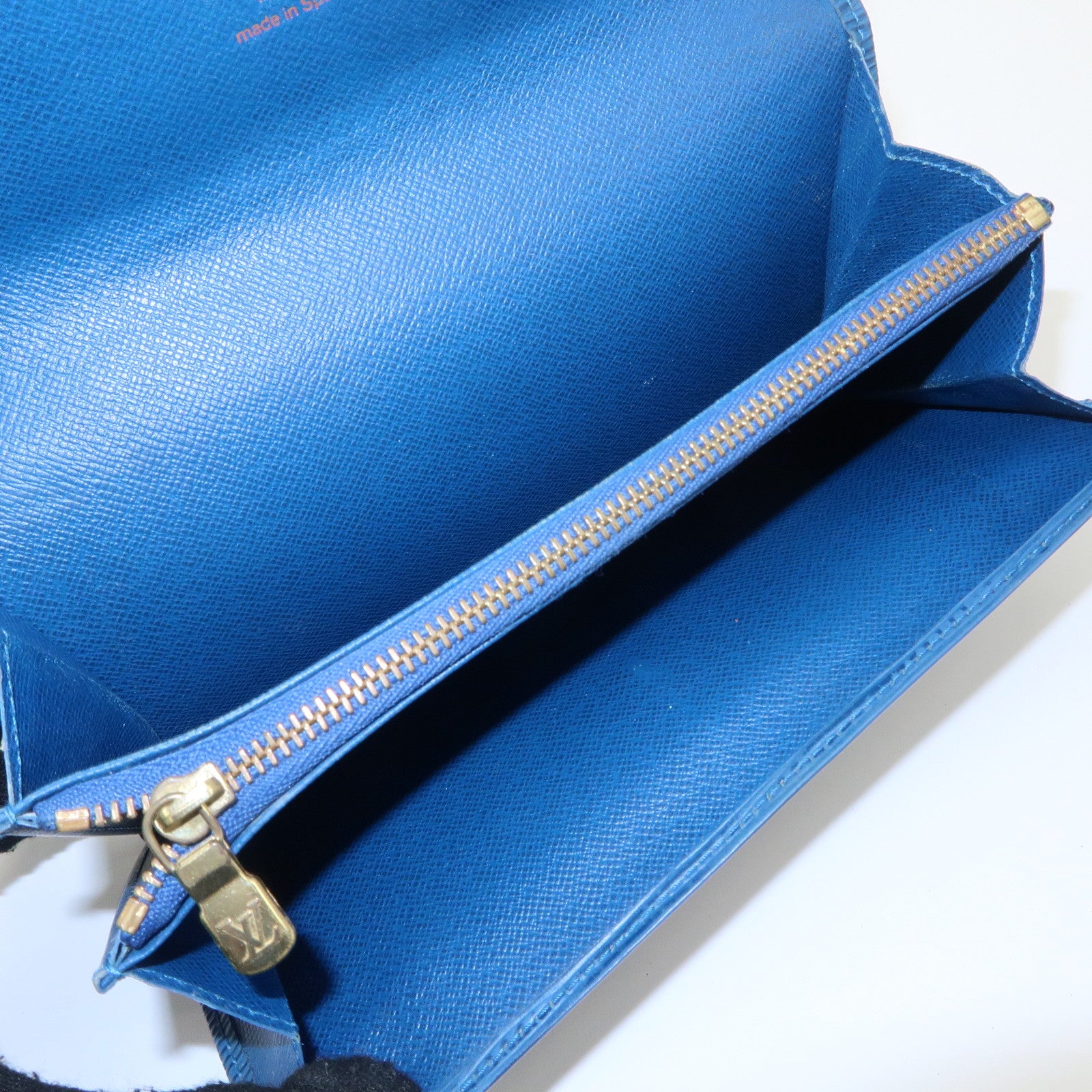 Louis Vuitton Epi Set of 3 Long Wallet Blue Green M63574 M63575 Used