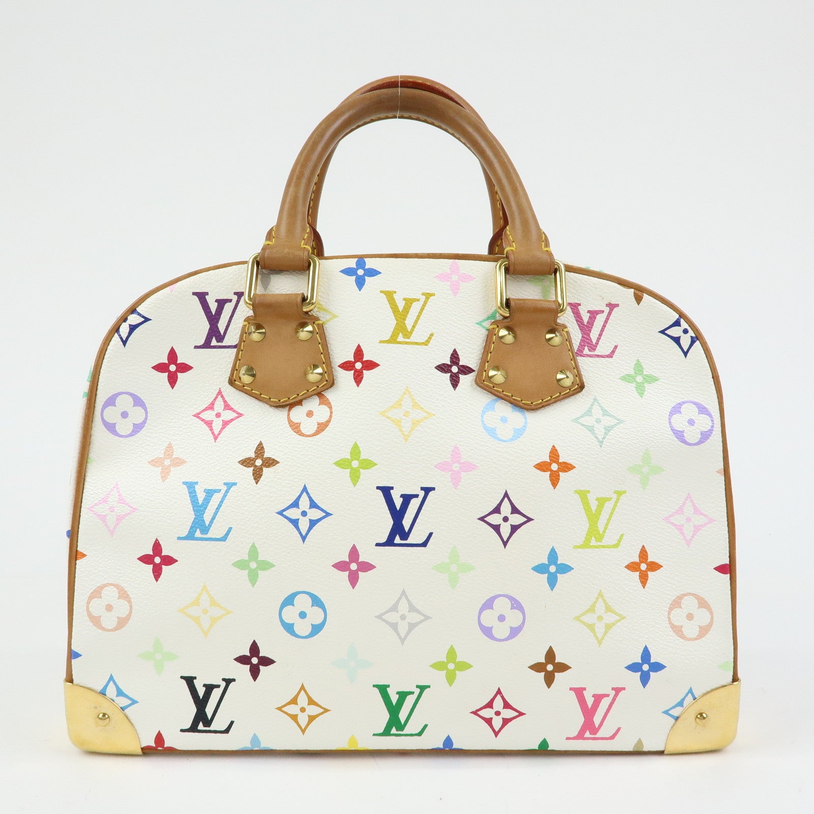 Louis Vuitton Monogram Multicolor Trouville Hand Bag Blanc M92663