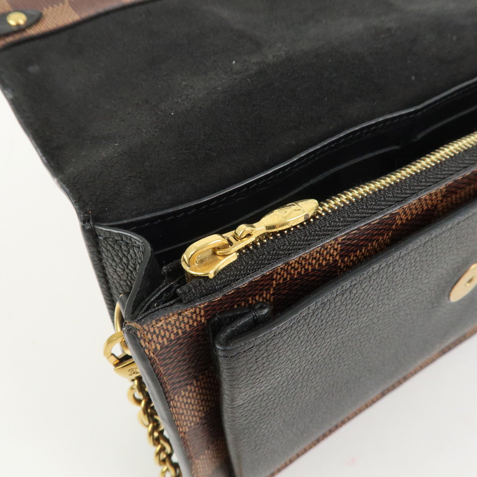 Louis Vuitton Damier Portefeuille Vavin Chain Shoulder Bag N60221
