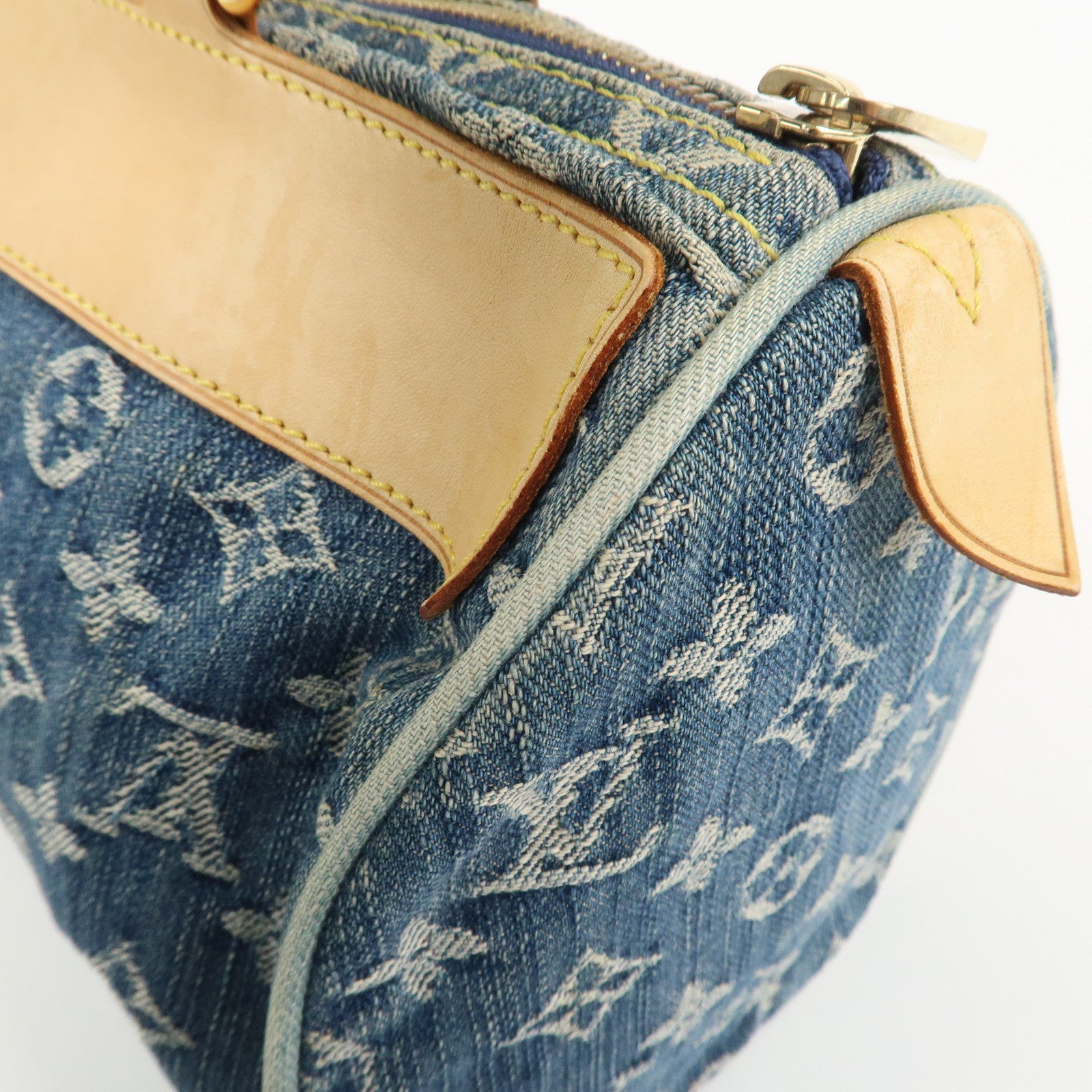 Louis Vuitton Monogram Denim Neo Speedy Boston Bag Blue M95019