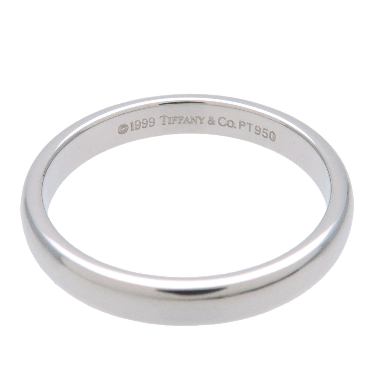 Tiffany & Co Classic Band Ring PT950 US6.5 EU53 HK14 Platinum