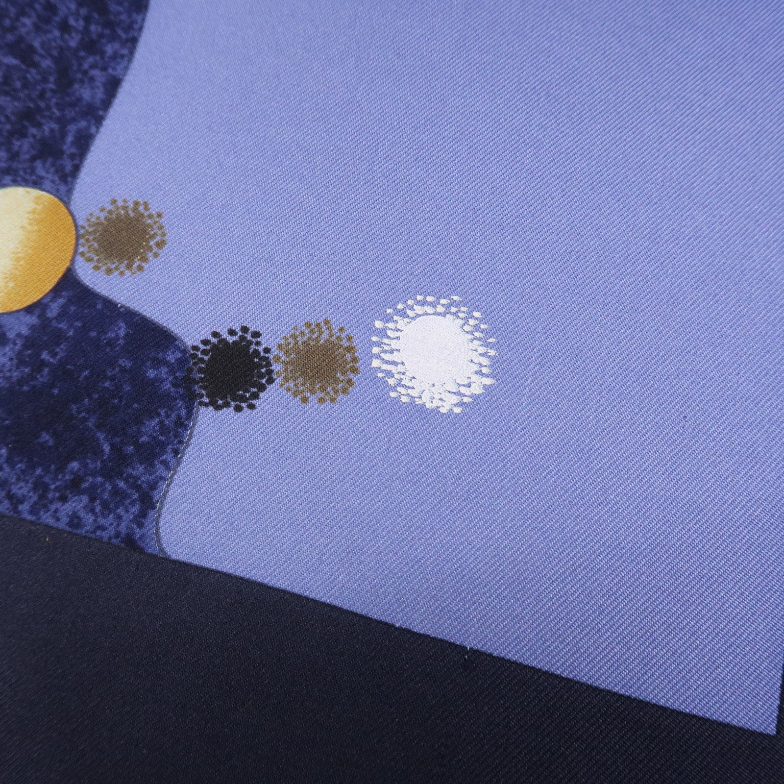 HERMES Carre 90 Silk 100% LA VOIE LACTEE Scarf Navy