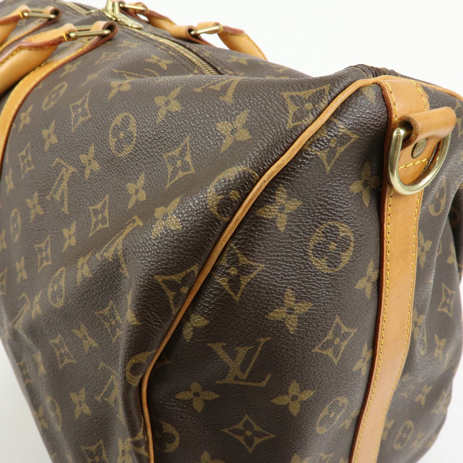 Louis Vuitton Monogram Keep All Bandouliere 55 Boston Bag M41414