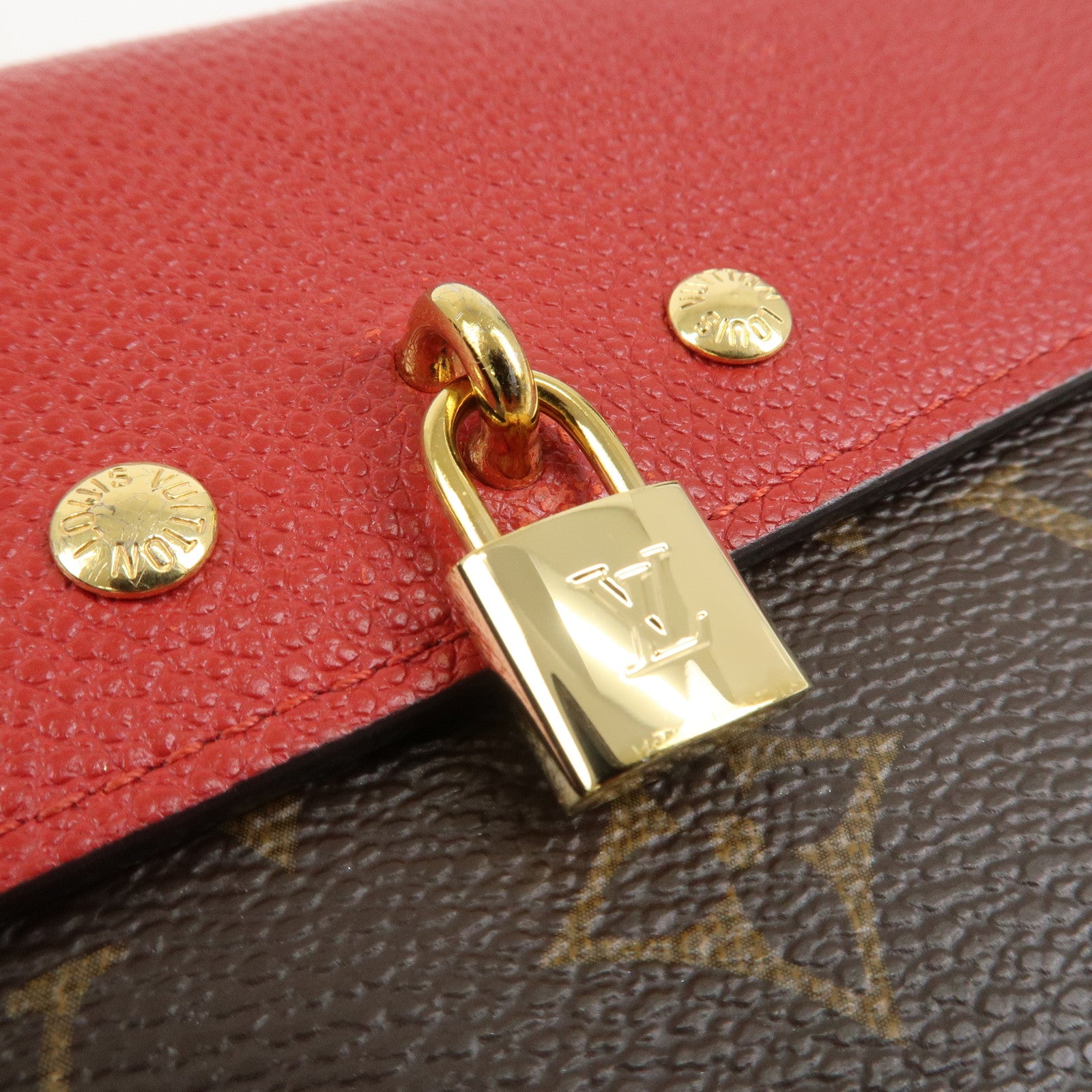 Louis Vuitton Portofoille Venus Monogram Leather Wallet Red M61836 Used