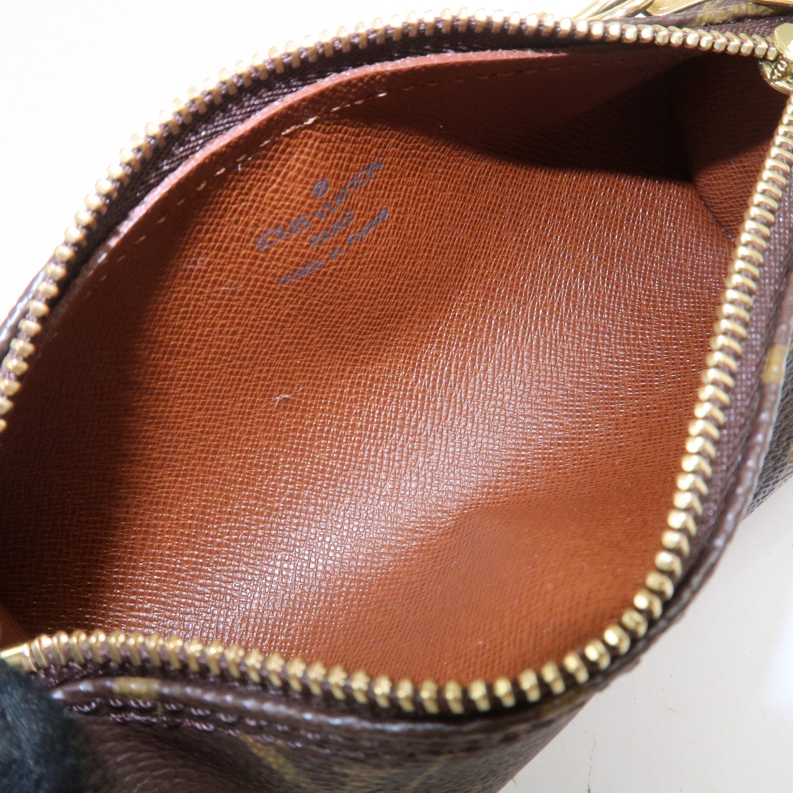 Louis Vuitton Monogram Mini Pouch for Papillon Bag Old Style Brown