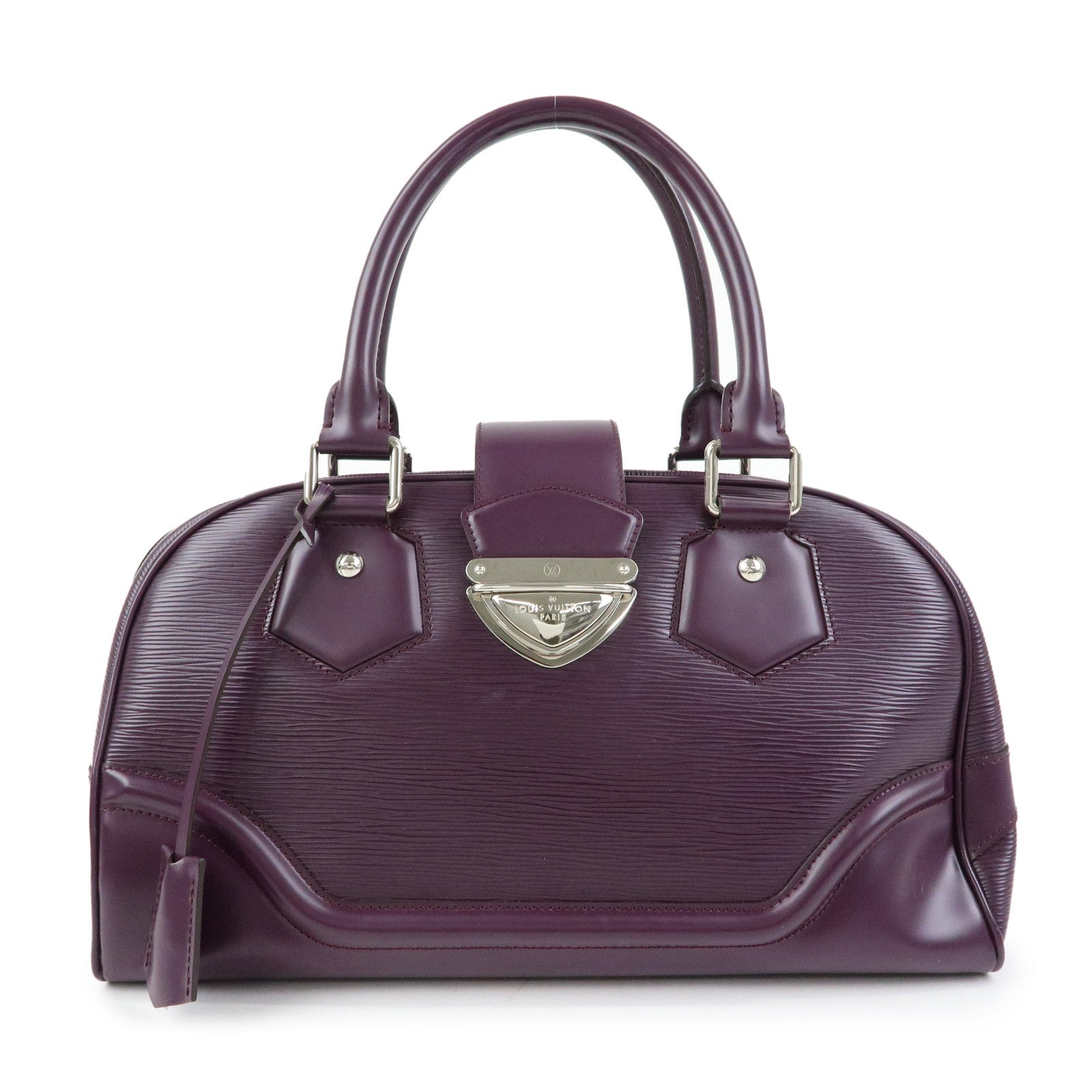 Louis Vuitton Epi Bowling Montaigne GM Hand Bag Cassis M5931K