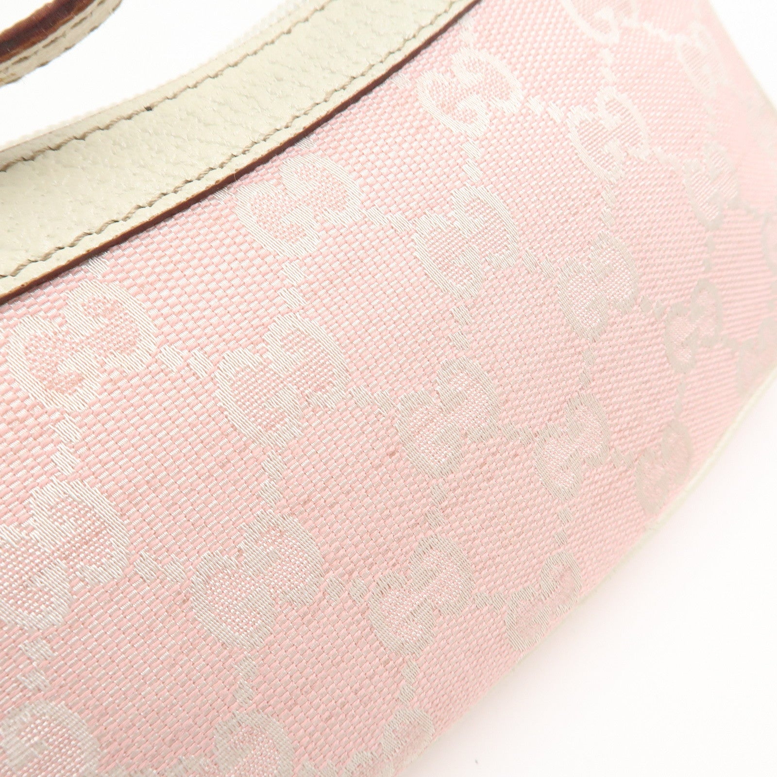 GUCCI GG Monogram Canvas Leather Hand Bag Pouch Shoulder Bag 154432