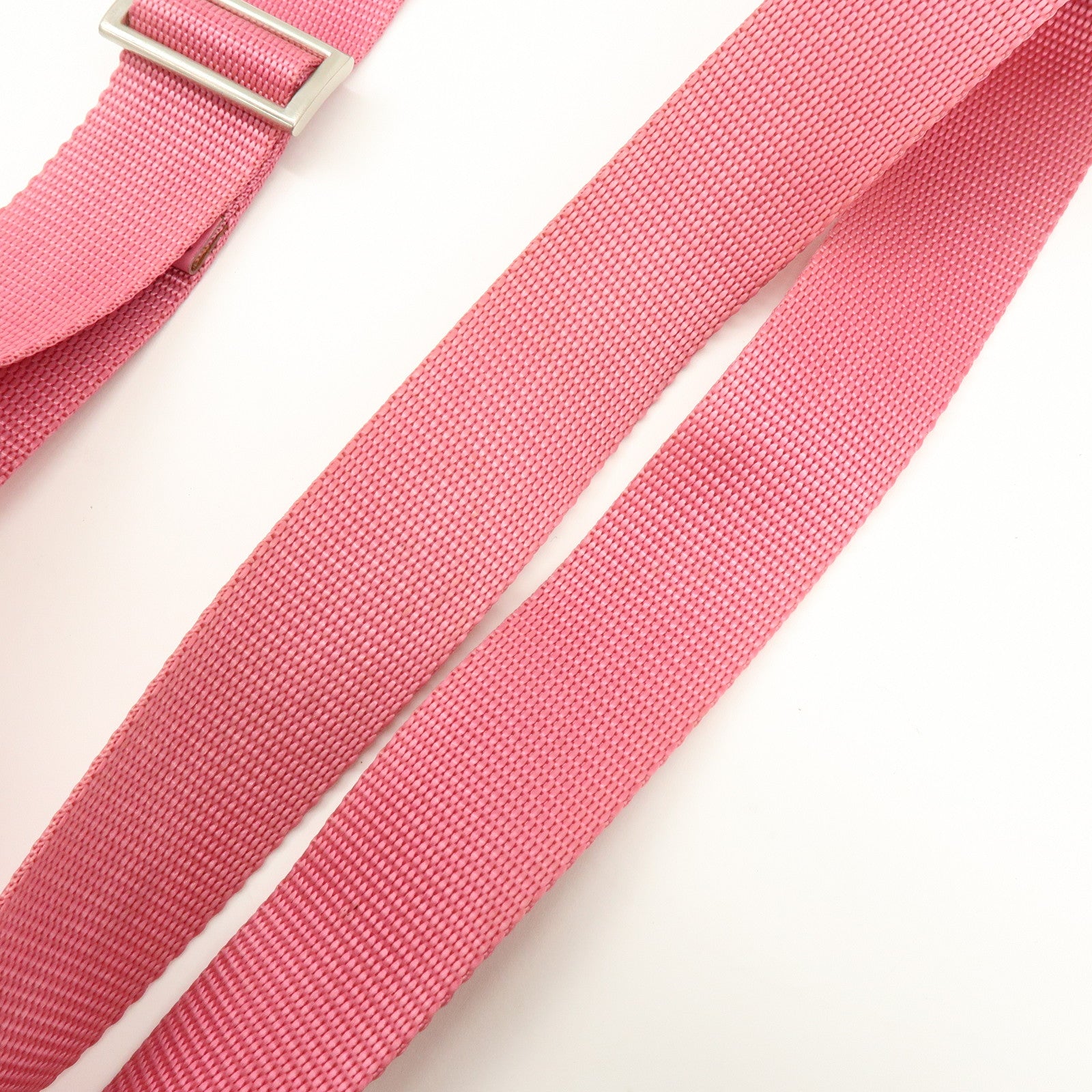 PRADA Triangle Logo Nylon Shoulder Bag Crossbody Bag Pink