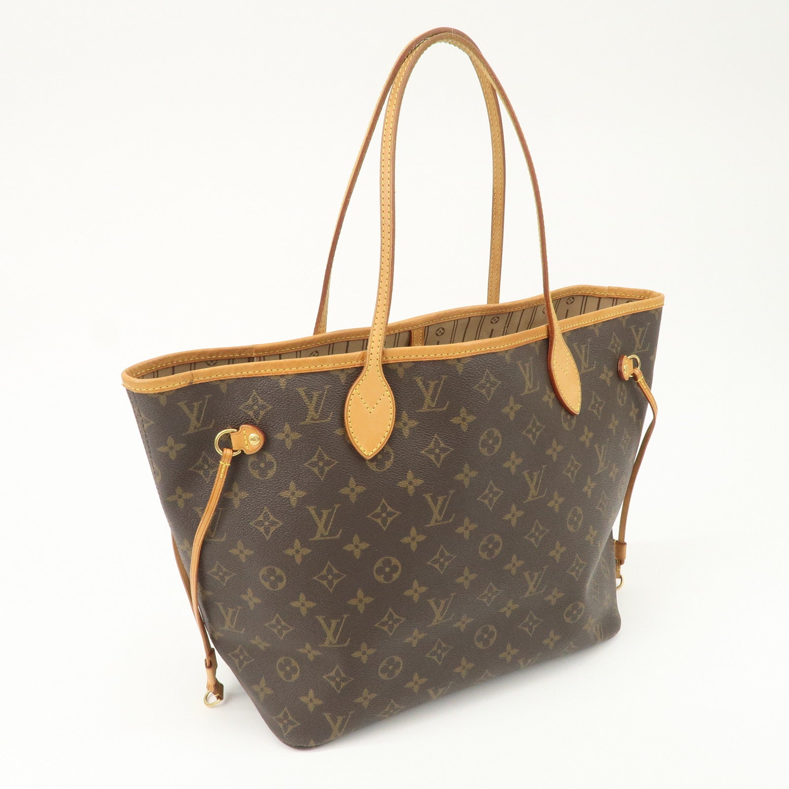 Louis Vuitton Monogram Neverfull MM Tote Bag Brown M40156