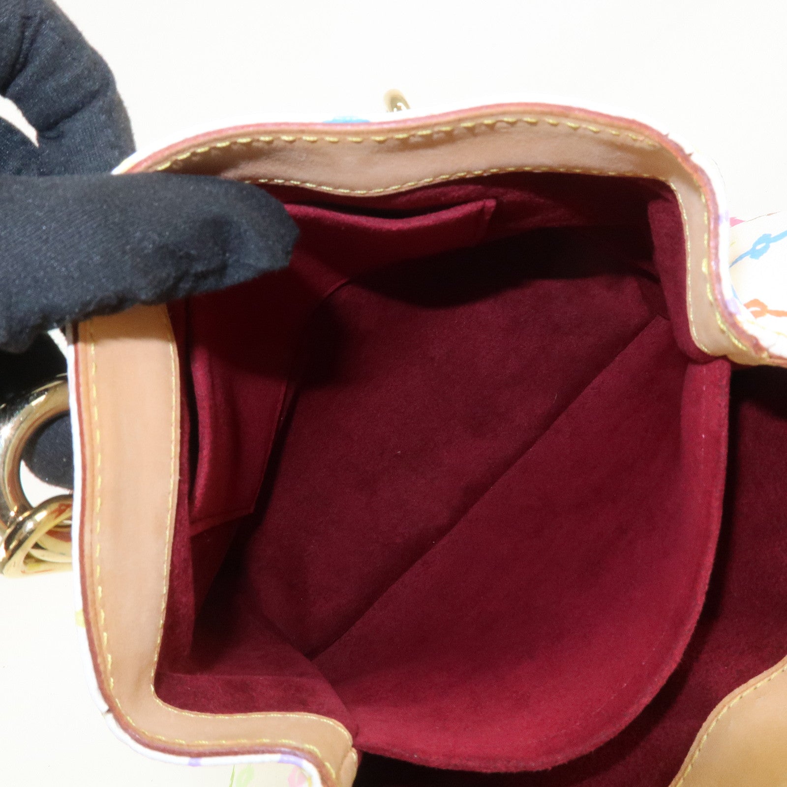 Louis Vuitton Monogram Multicolor Audra Hand Bag Blanc M40047