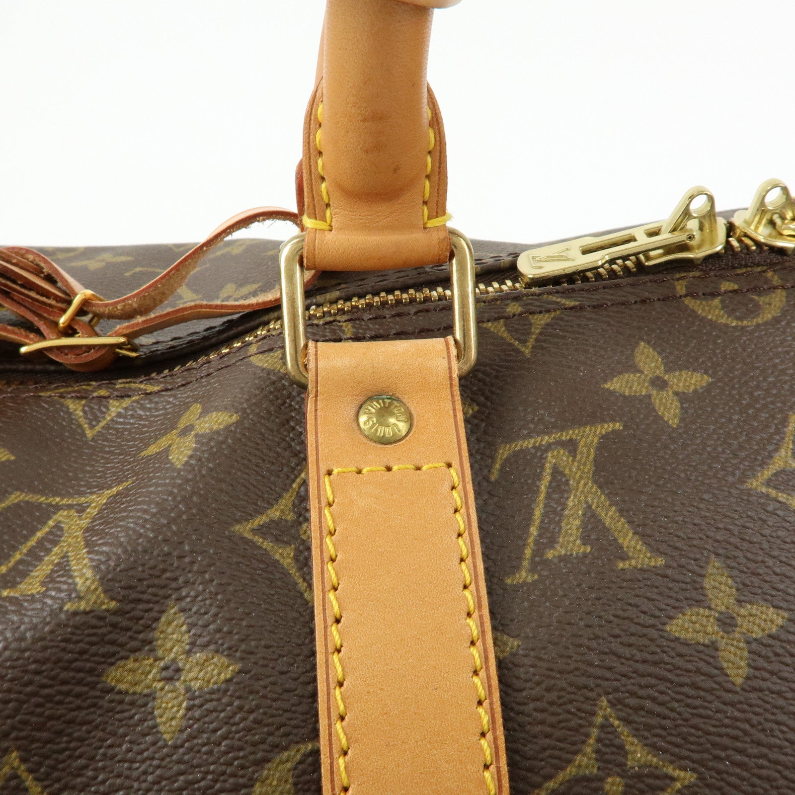 Louis Vuitton Monogram Keep All 50 Boston Bag Hand Bag Brown M41426