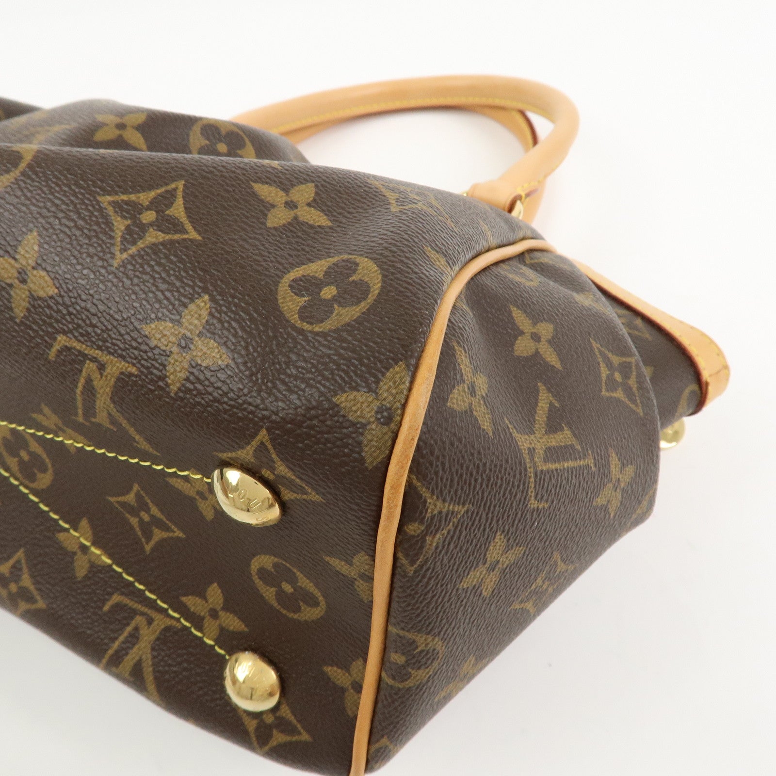 Louis Vuitton Monogram Tivoli PM Hand Bag Shoulder Bag Brown M40143