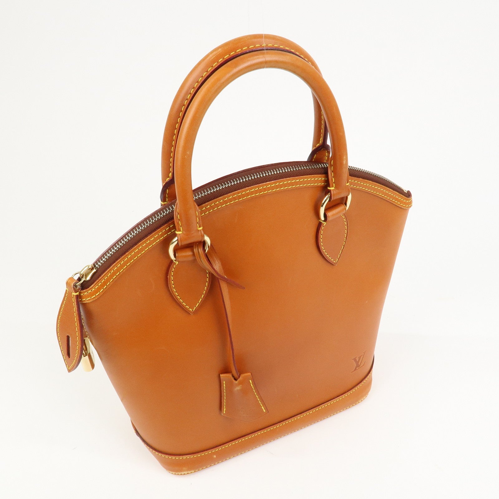Louis Vuitton Lockit Nomade Leather Hand Bag Caramel Brown M85388