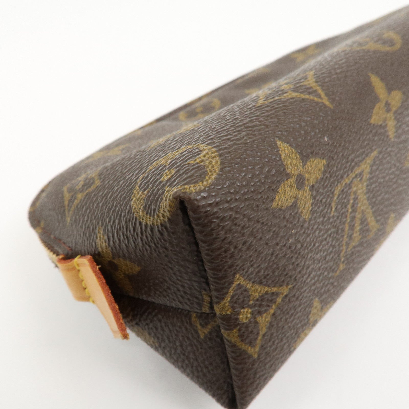Louis Vuitton Monogram Canvas Pochette Cosmetic Pouch Brown M47515