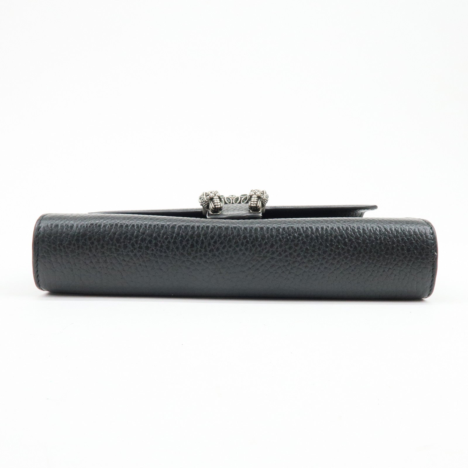 GUCCI Dionysus Leather Chain Wallet Shoulder Bag Black 401231