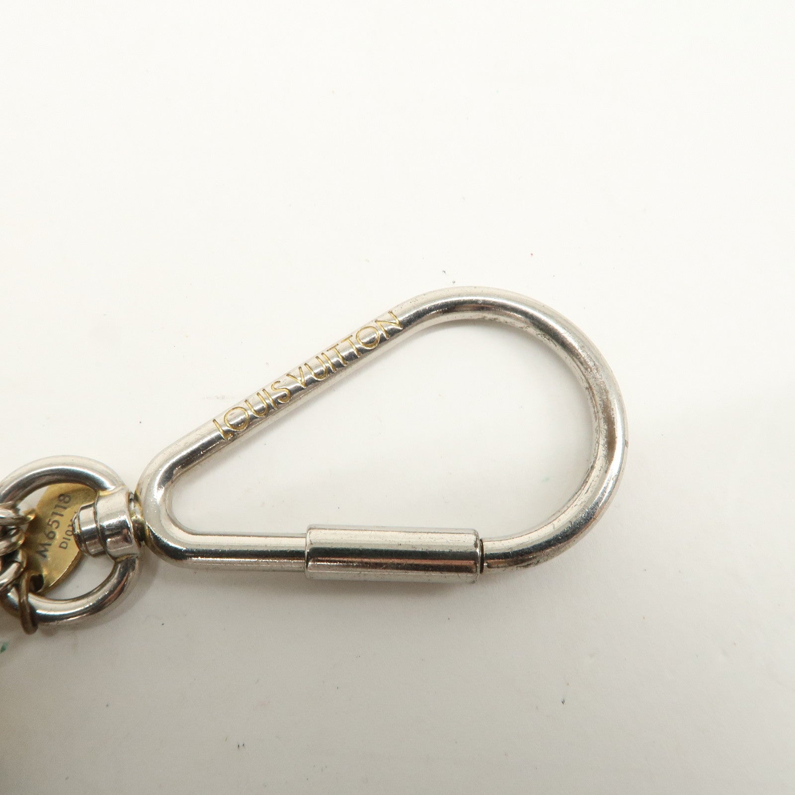 Louis Vuitton Metal Cube Bag Charm Key Charm Silver M65118