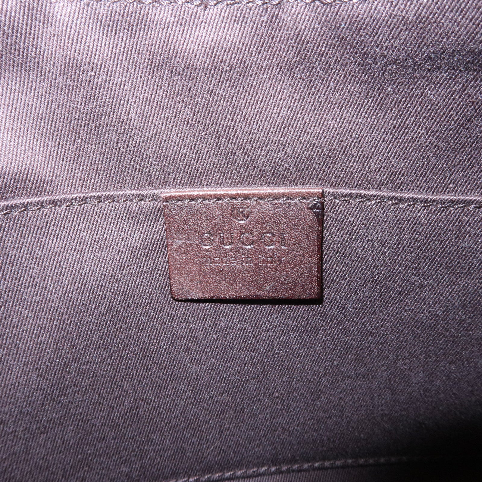 GUCCI GG Canvas Leather Hand Bag Shoulder Bag Black 32160