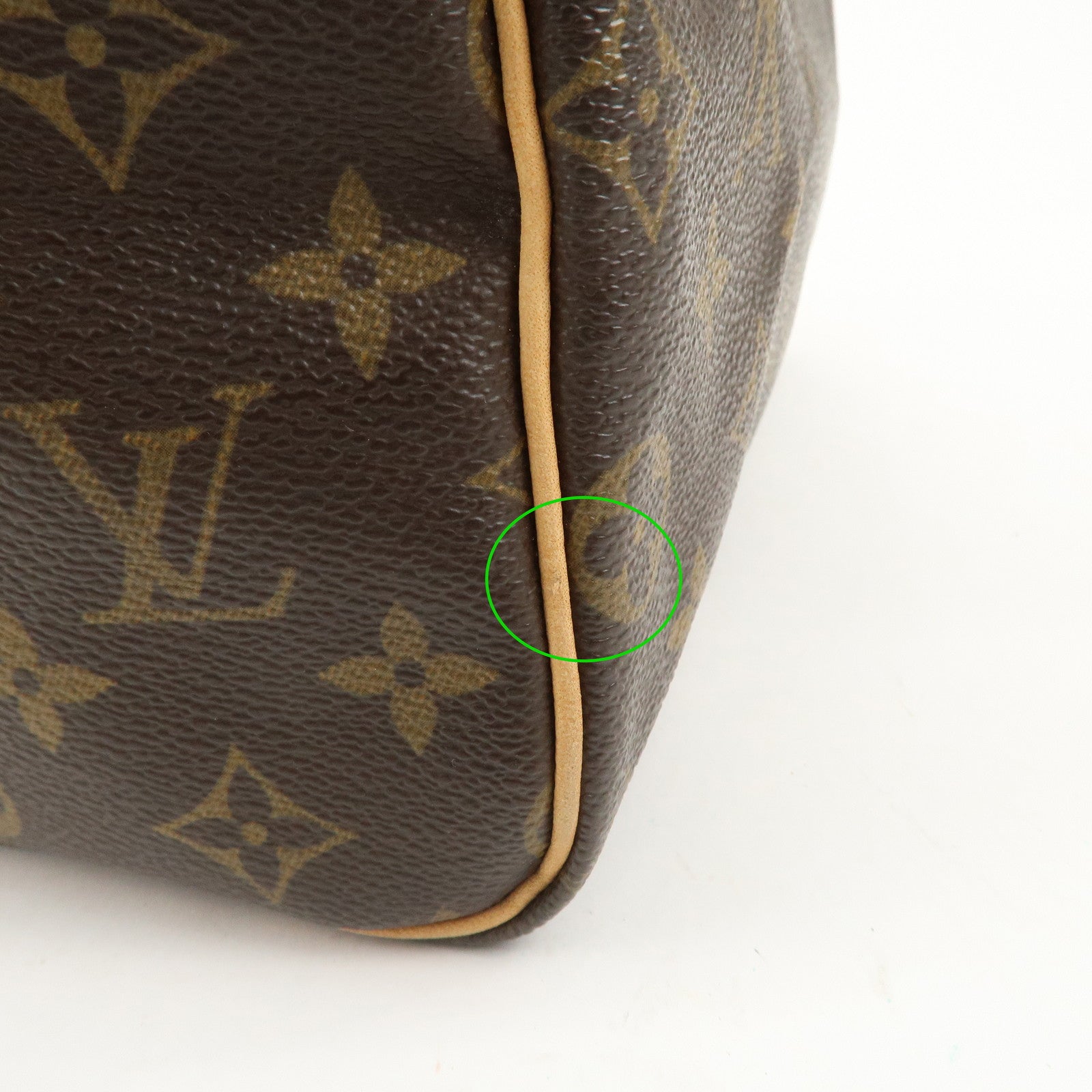 Louis Vuitton Monogram Speedy 25 Hand Bag Boston Bag Brown M41528 Used