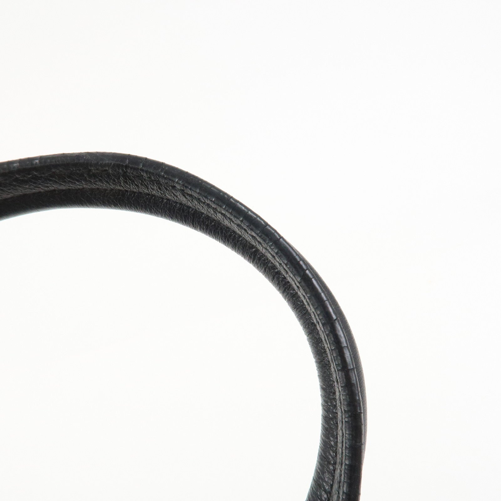 Ferragamo Gancini Leather Shoulder Bag Hand Bag Black