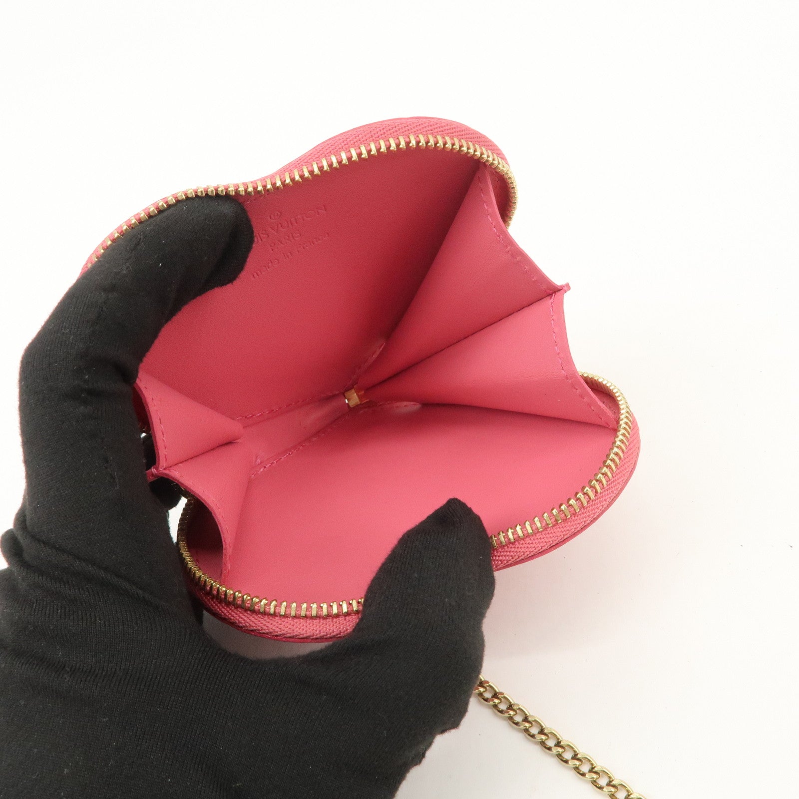 Louis Vuitton Monogram Vernis Porte Monnaie Coeur Coin Case M93562