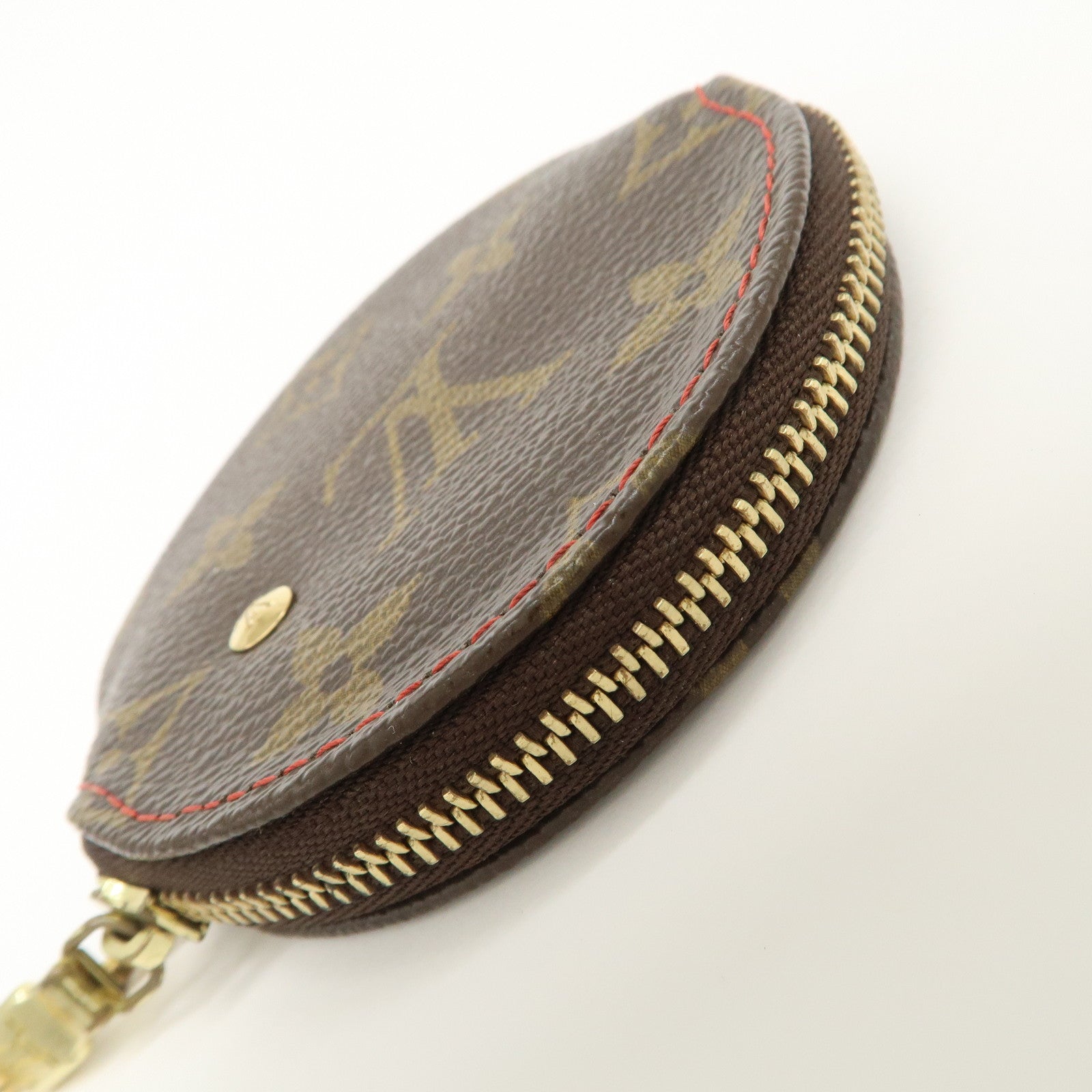 Louis Vuitton Monogram Cherry Porte Monnaie Rond Coin Case M95043