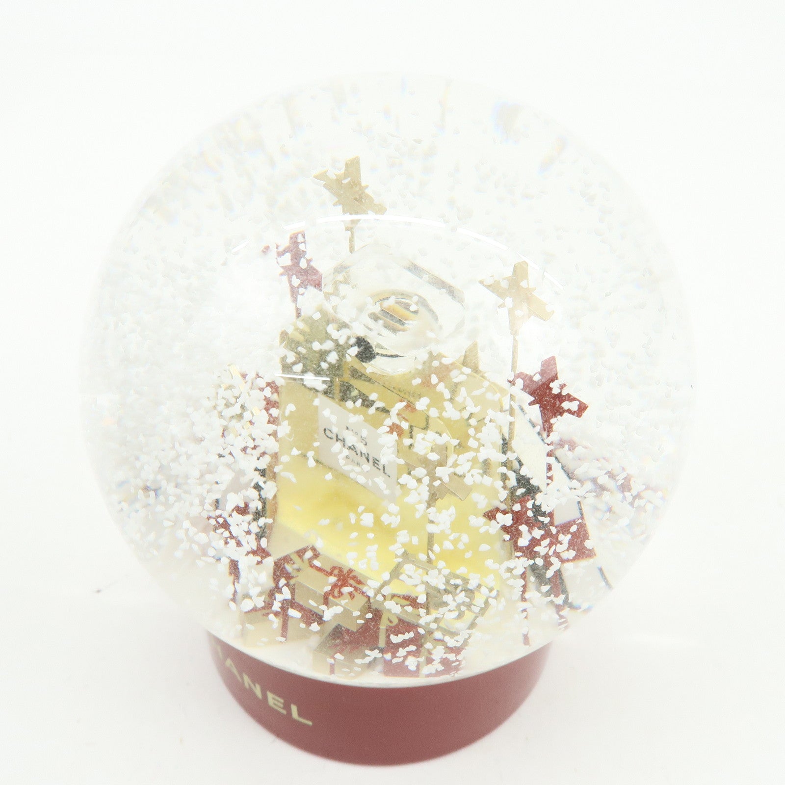 CHANEL Snow Dome No.5 Perfume Bottle Edition Bordeaux Clear