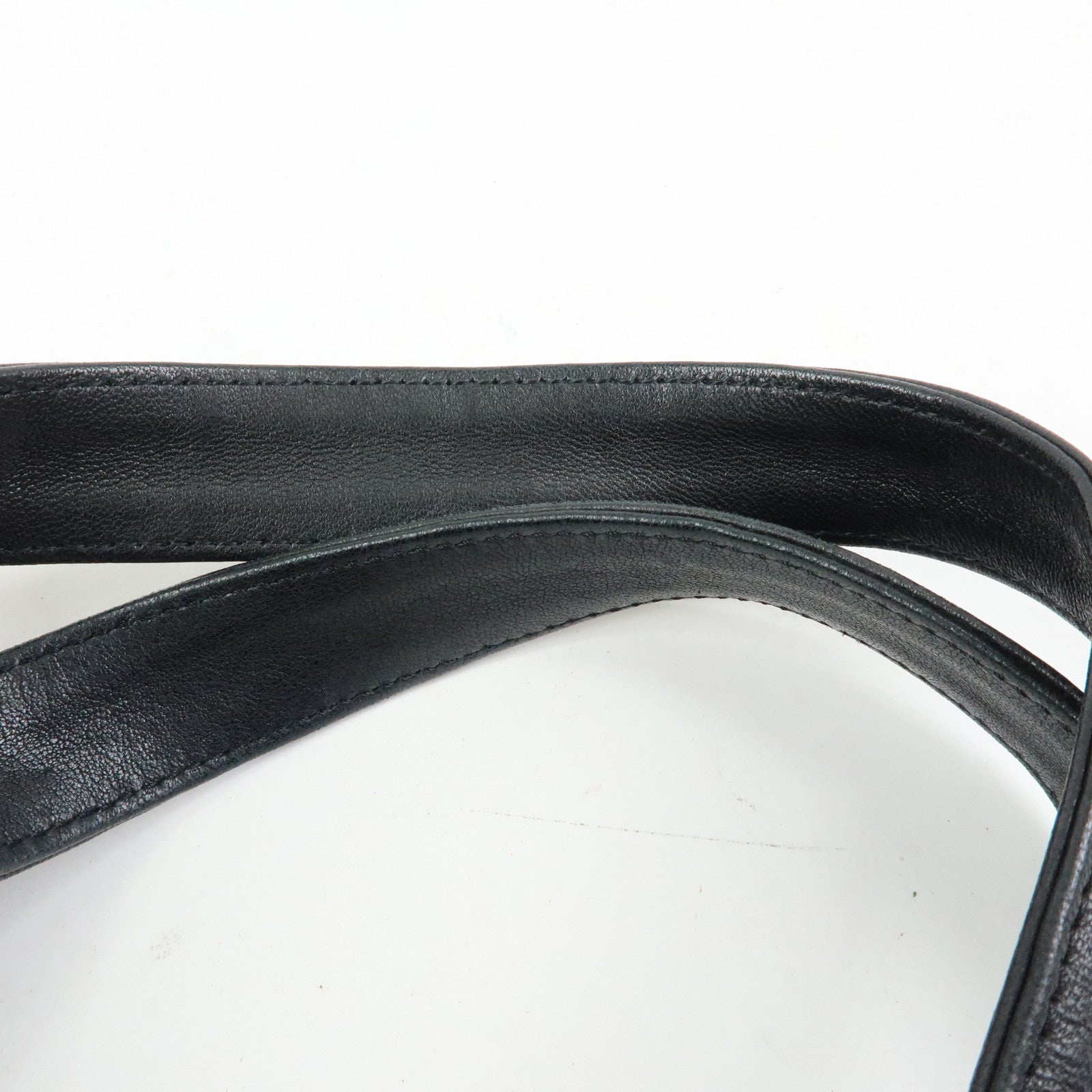 Chloe See by Chloe Leather Tote Bag Hand Bag Shoulder Bag Black