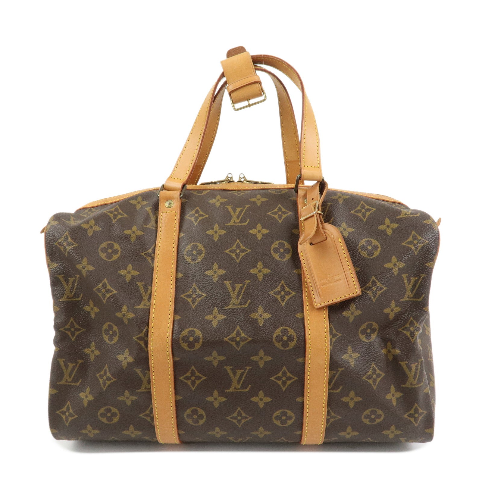 Louis Vuitton Monogram Sac Souple 35 Boston Bag Brown M41626