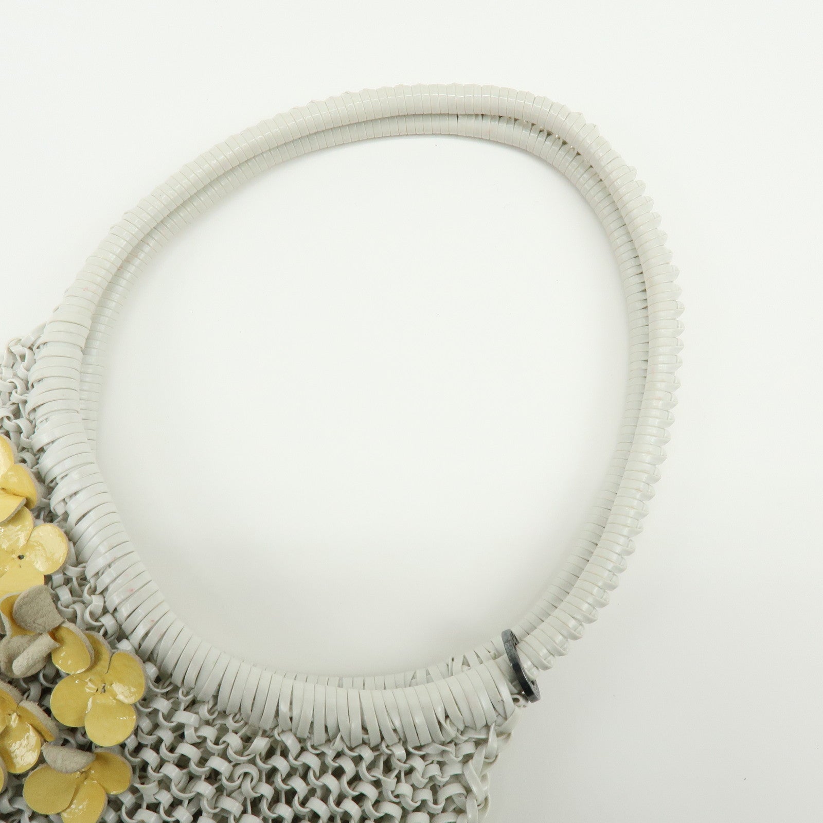 ANTEPRIMA Nylon Leather Set of 2 PVC Wire Bag Mini Tote Bag Ivory