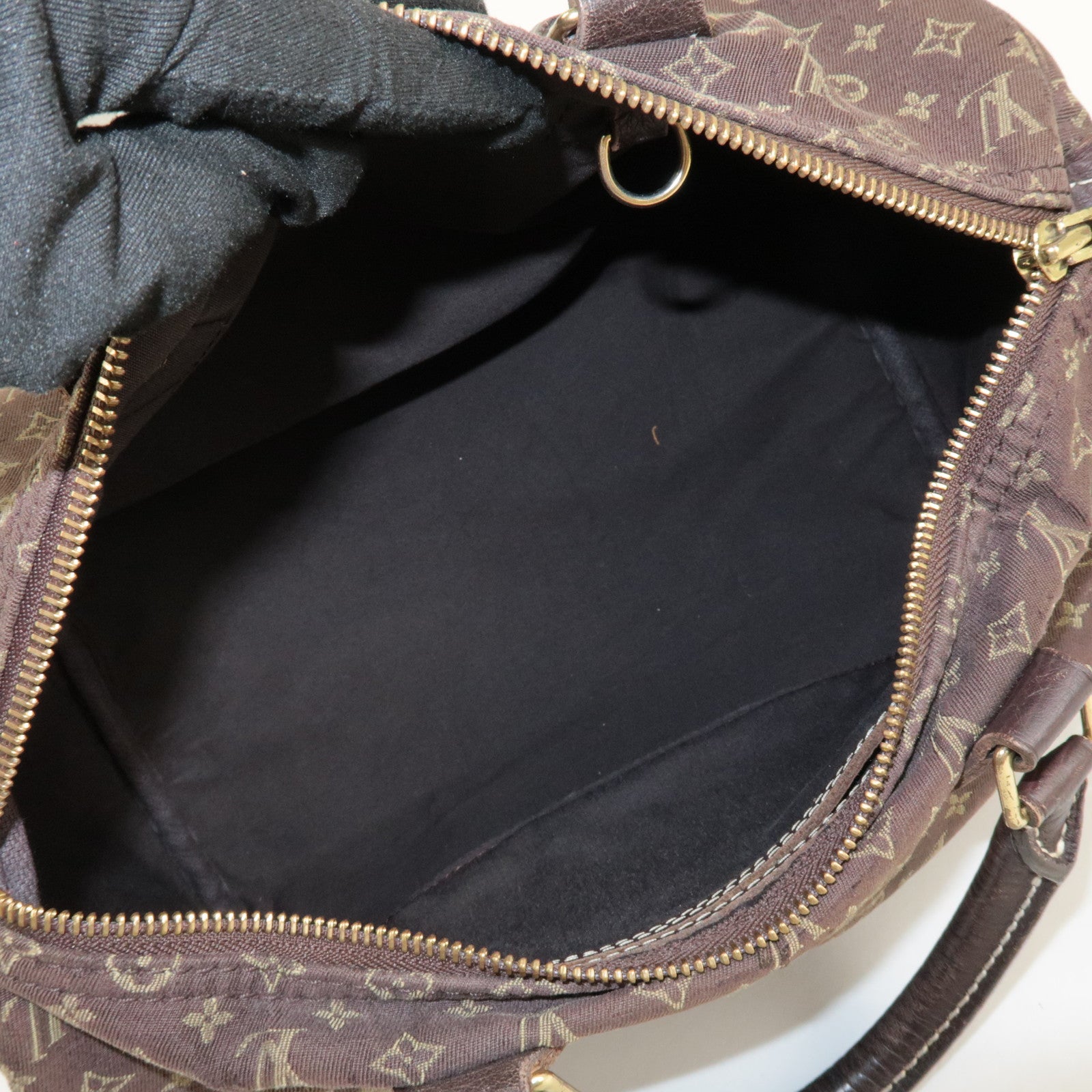 Louis Vuitton Monogram Mini Lin Speedy 30 Boston Bag Ebene M95224