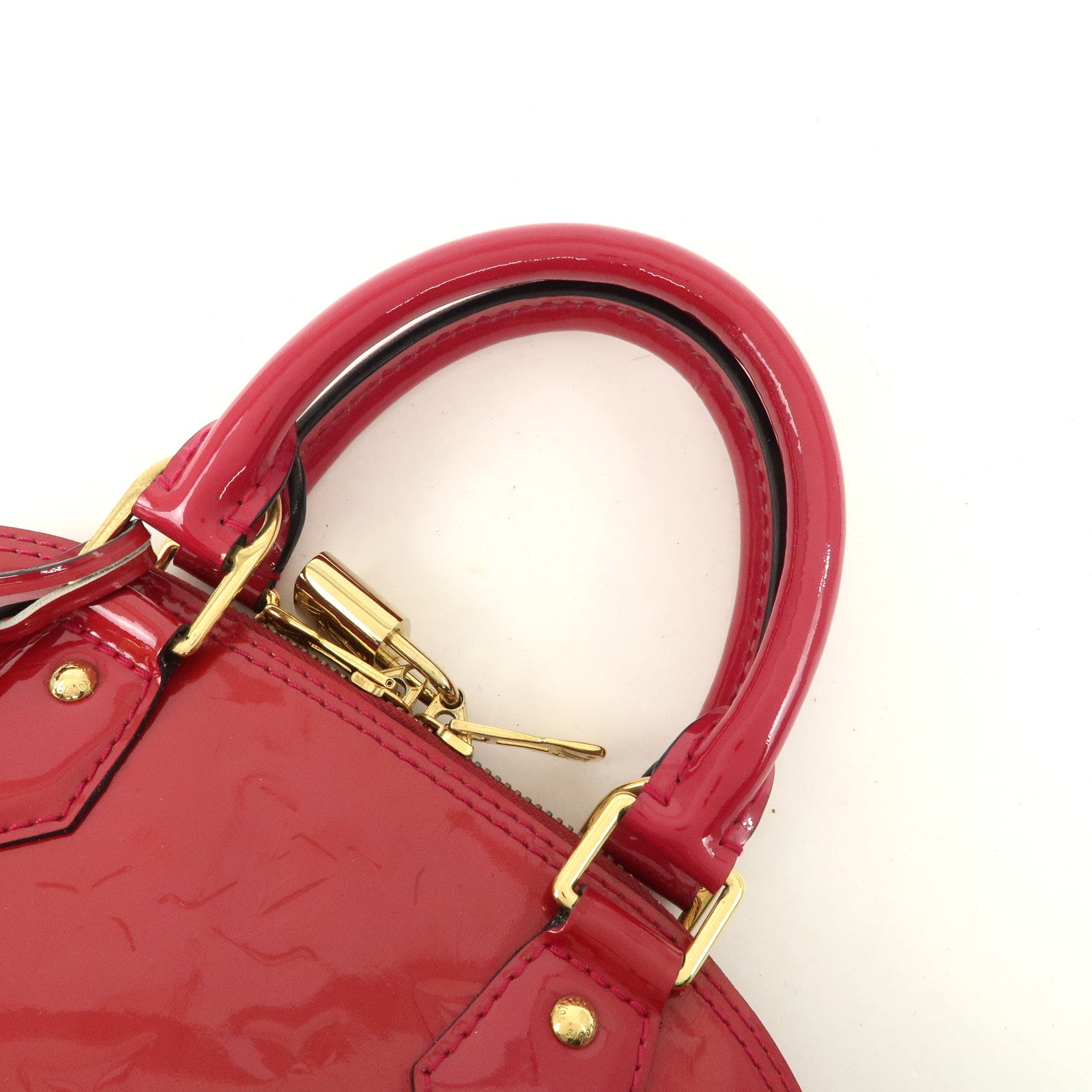 Louis Vuitton Monogram Vernis Alma BB Hand Bag Rose Indien M91771 Used