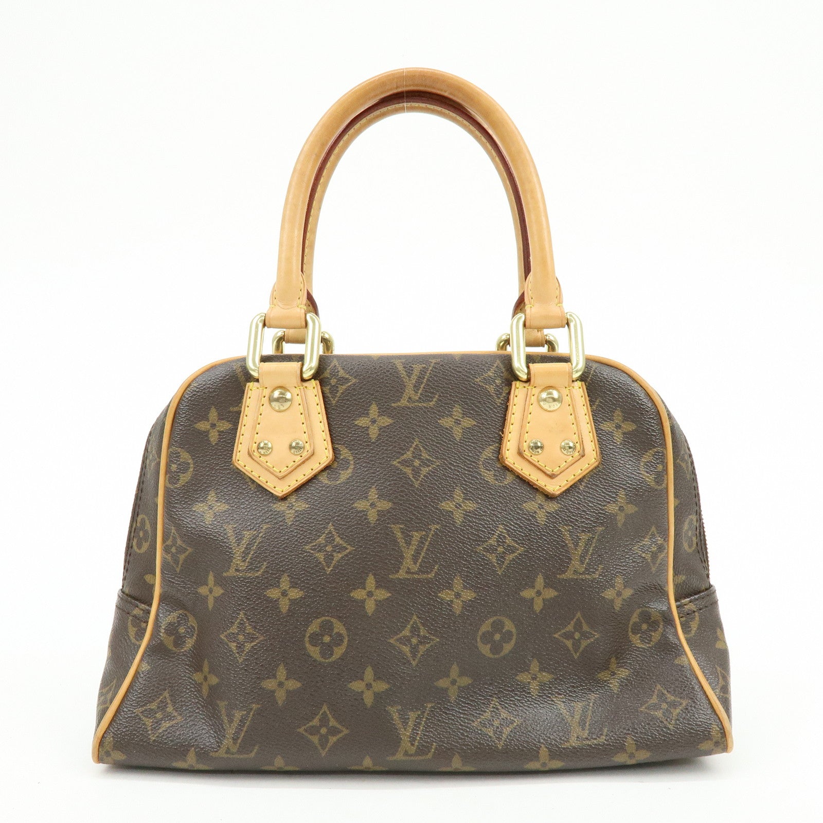 Louis Vuitton Monogram Manhattan PM Hand Bag Brown M40026