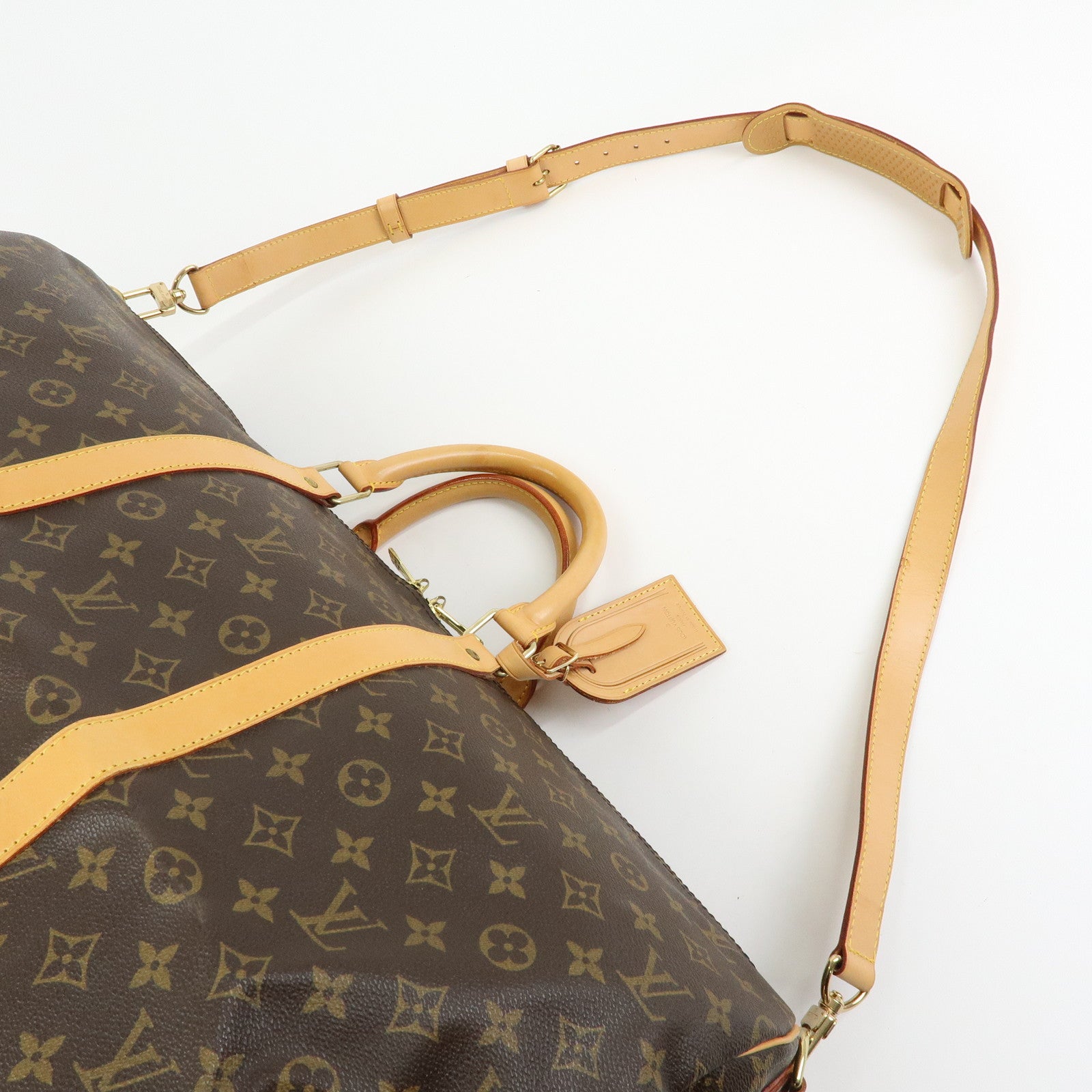 Louis Vuitton Monogram Keep All Bandouliere 55 Boston Bag M41414
