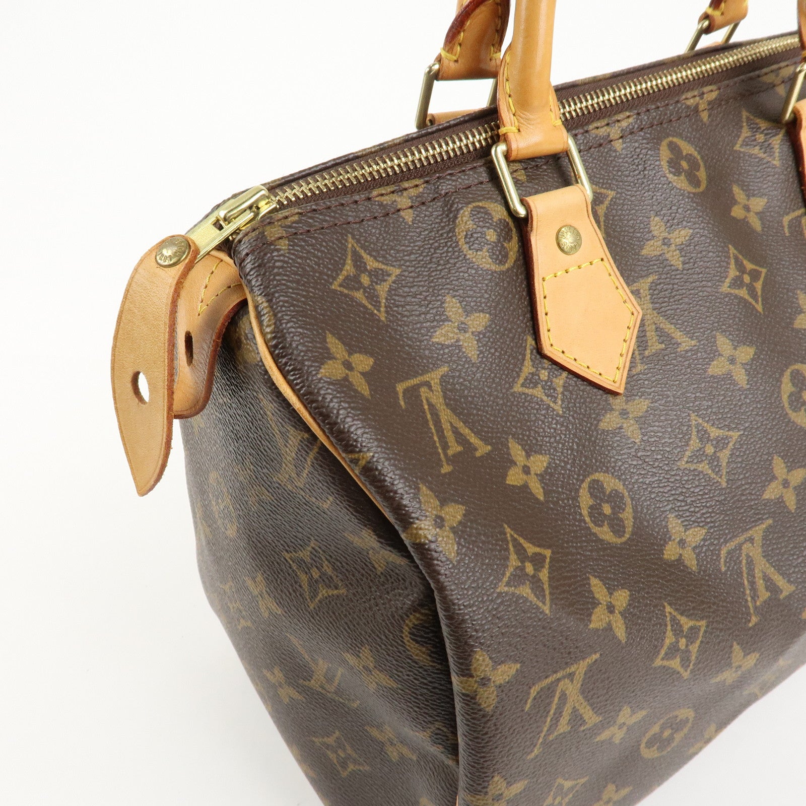 Louis Vuitton Monogram Speedy 30 Hand Bag Boston Bag M41526 Used