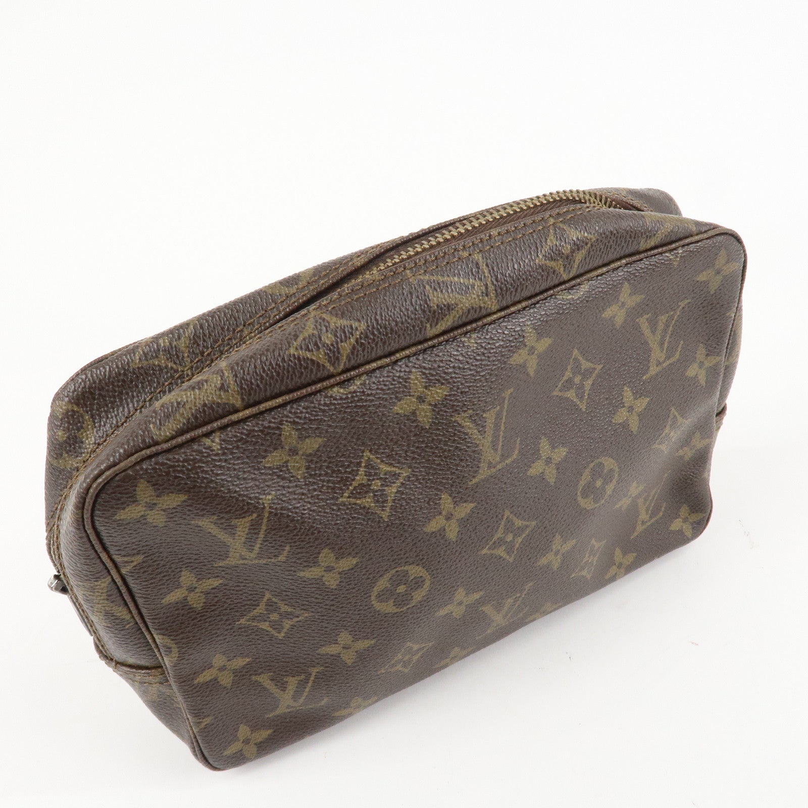 Louis Vuitton Monogram Trousse Toilette 23 Pouch Brown M47524 Used