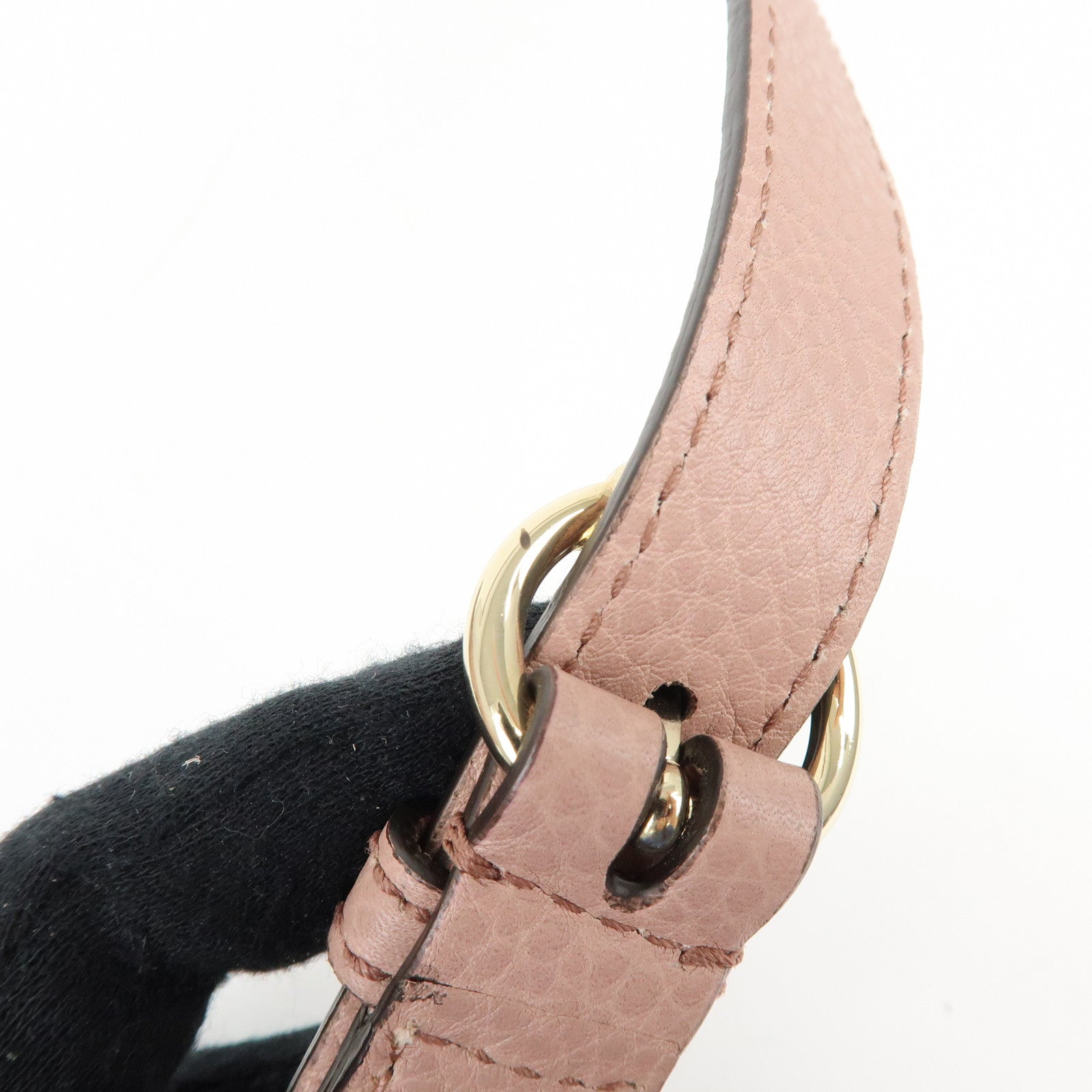 GUCCI SOHO Interlocking G Leather 2Way Hand Bag Pink 308362