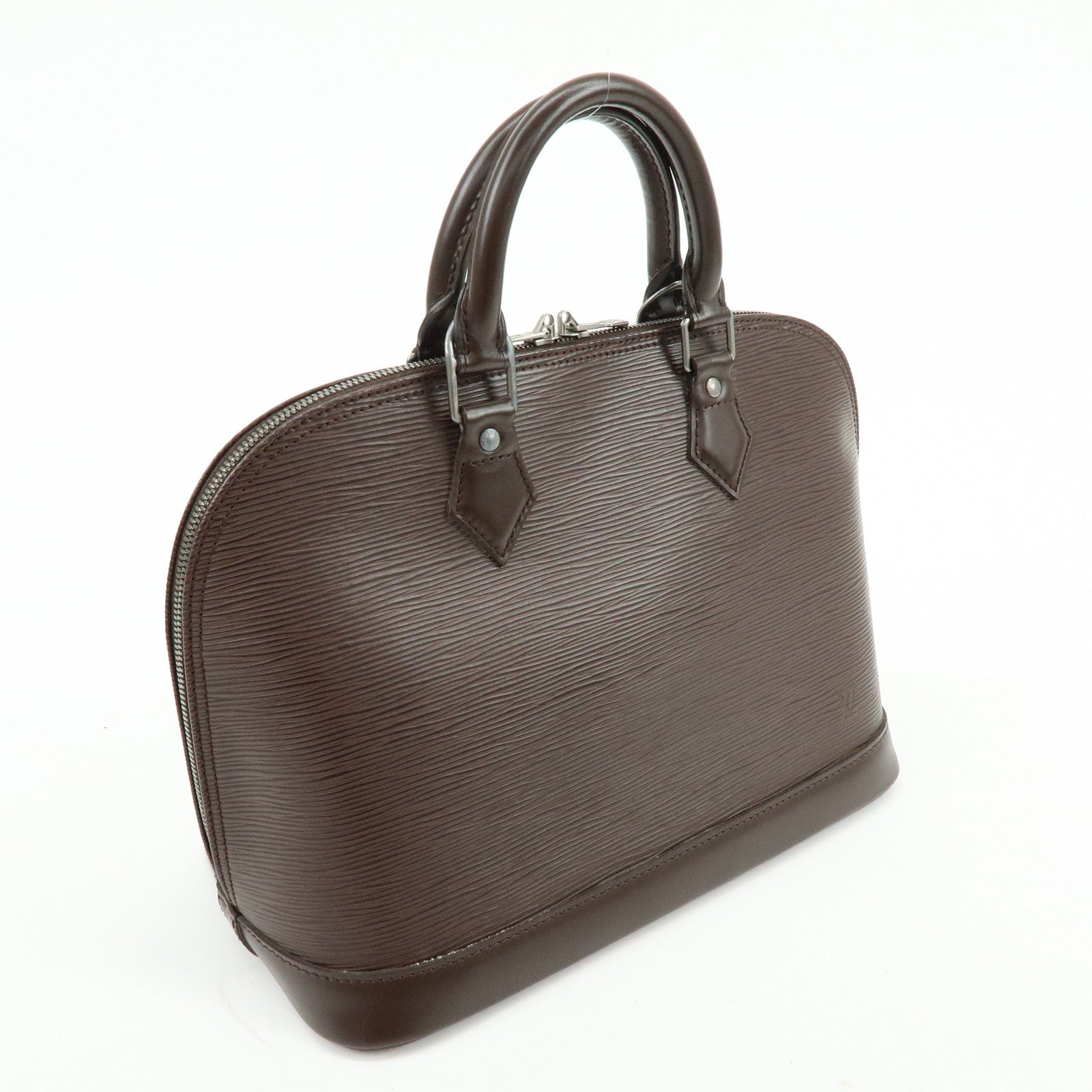 Louis Vuitton Epi Leather Alma Hand Bag Mocha Brown M5214D