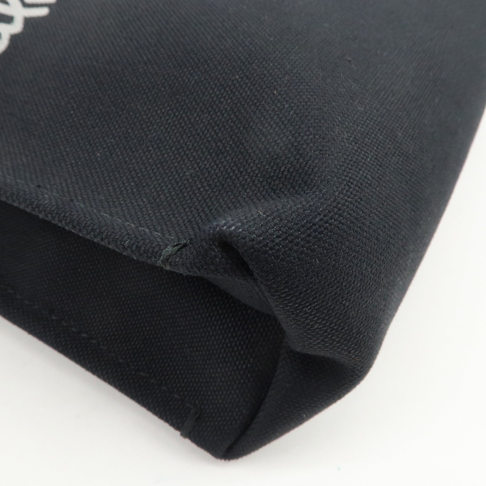 Ferragamo Canvas Leather Tote Bag Shoulder Bag Black