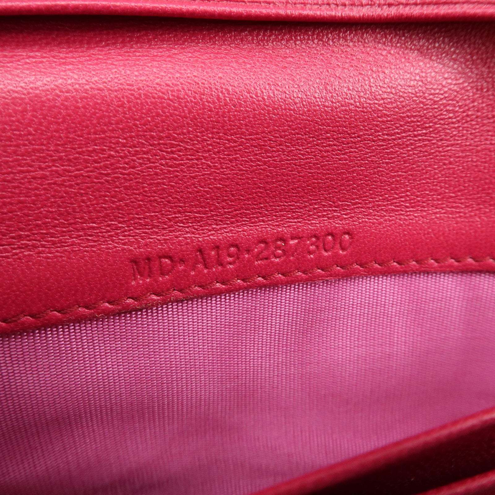 BVLGARI Logo Leather Bi-Fold Long Wallet Red